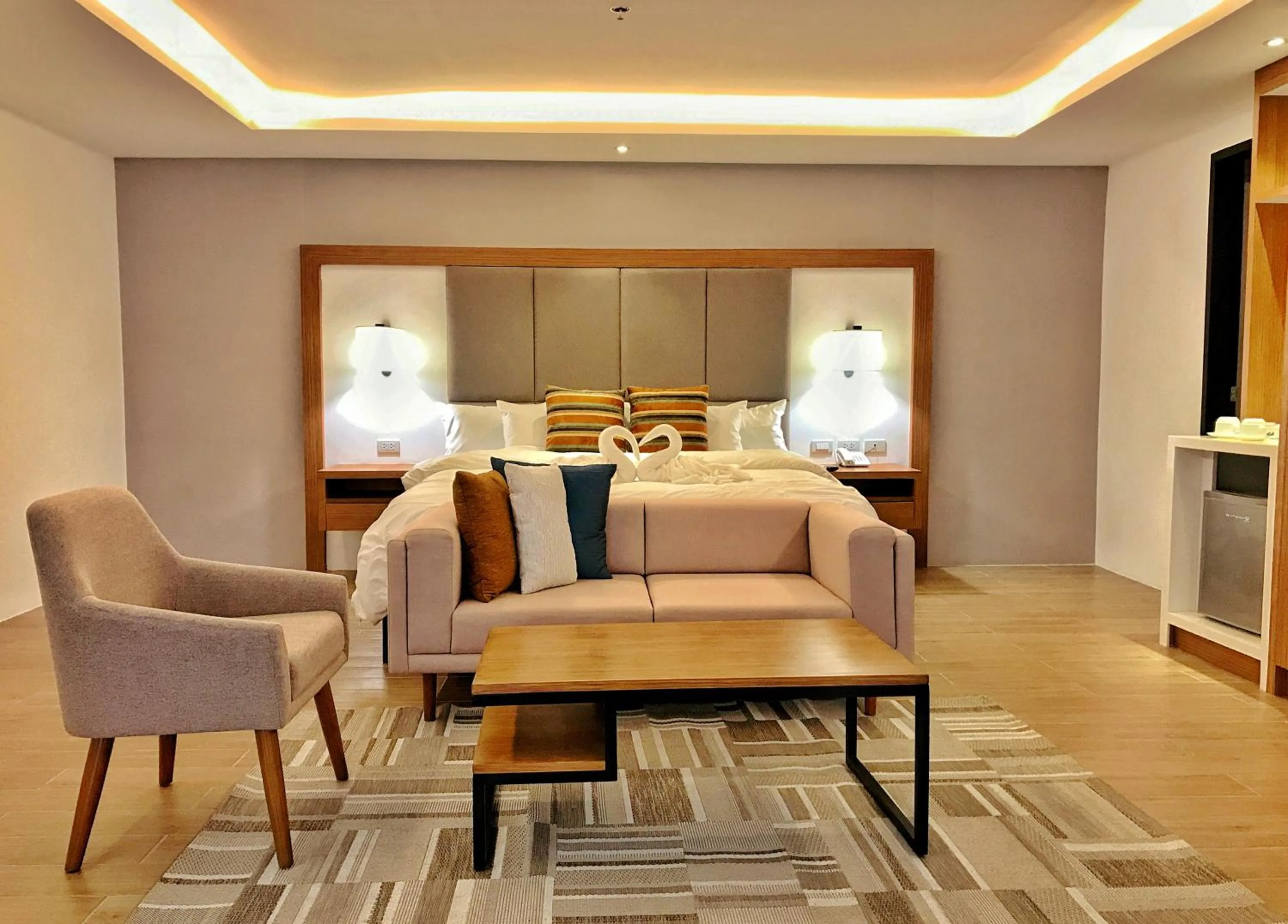 Bedroom in Crown Hotel at Harbour Springs Palawan Managed by Enderun Hotels