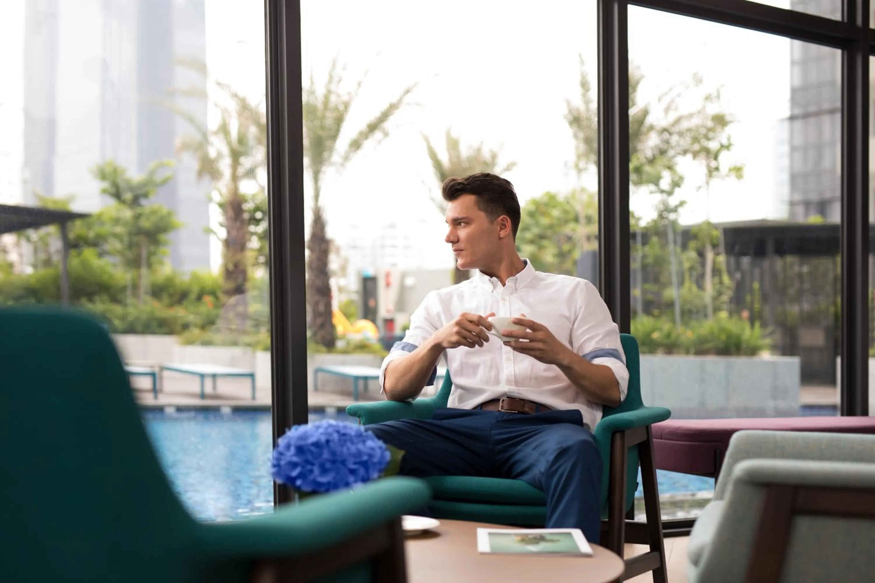 Communal lounge/ TV room in Citadines Balestier Singapore