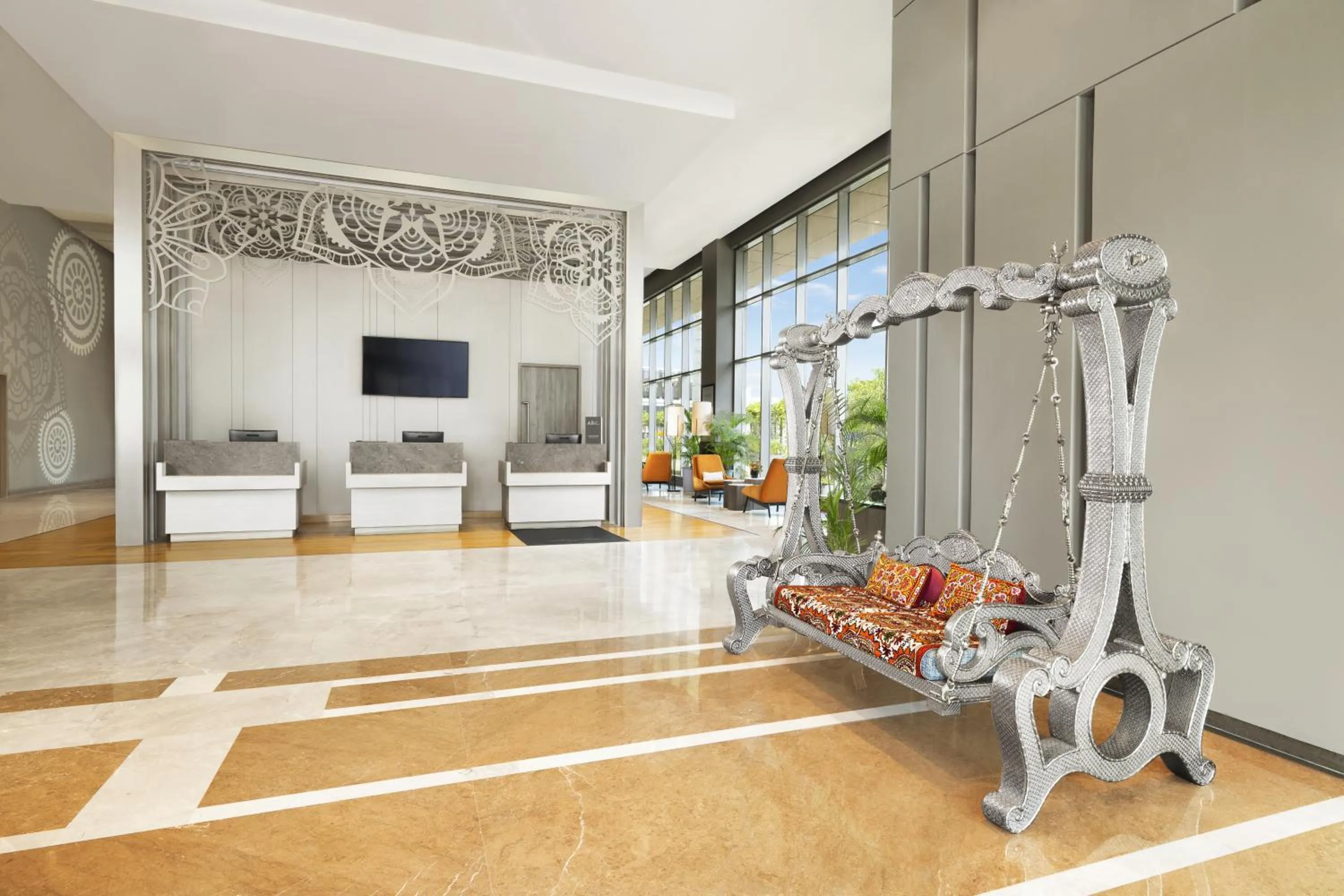 Lobby or reception in Grand Mercure Ahmedabad GIFT City - An Accor Hotels Brand