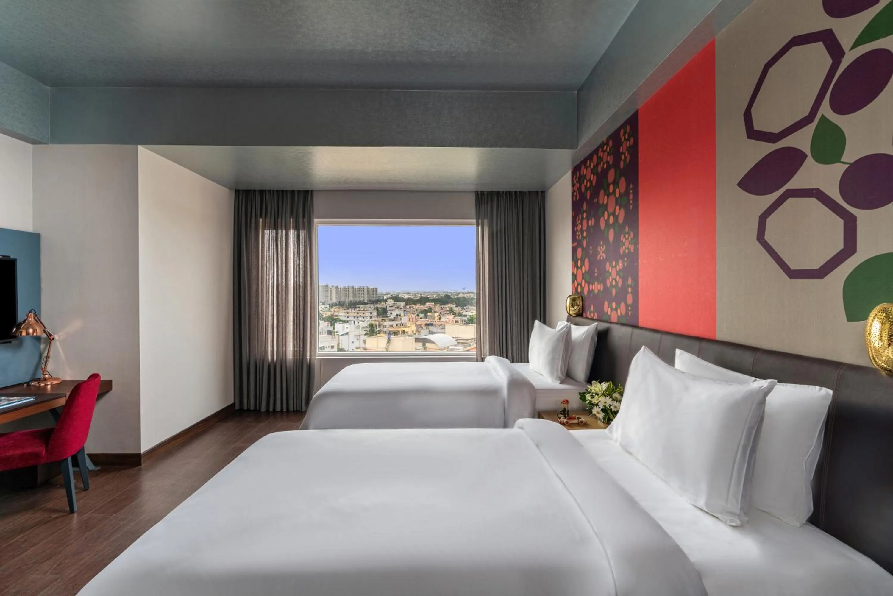 View (from property/room), Bed in Grand Mercure Bengaluru at Gopalan Mall - An Accor Brand