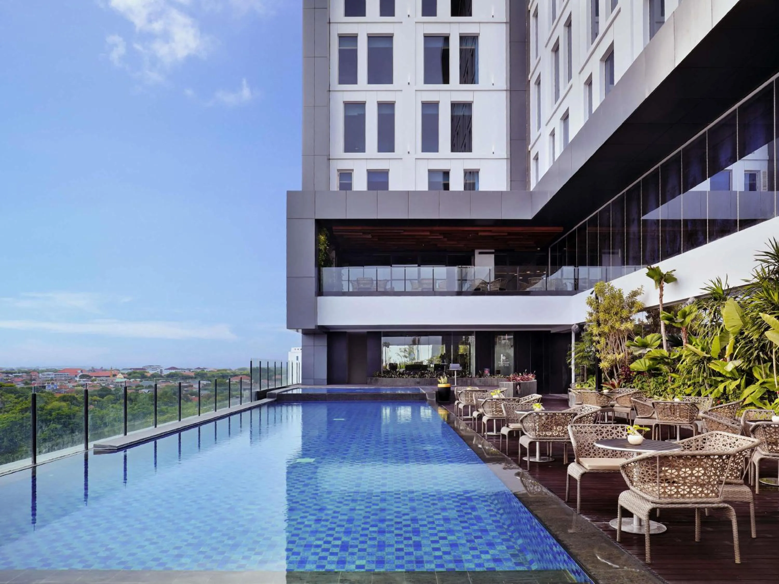 Pool view in Movenpick Surabaya City