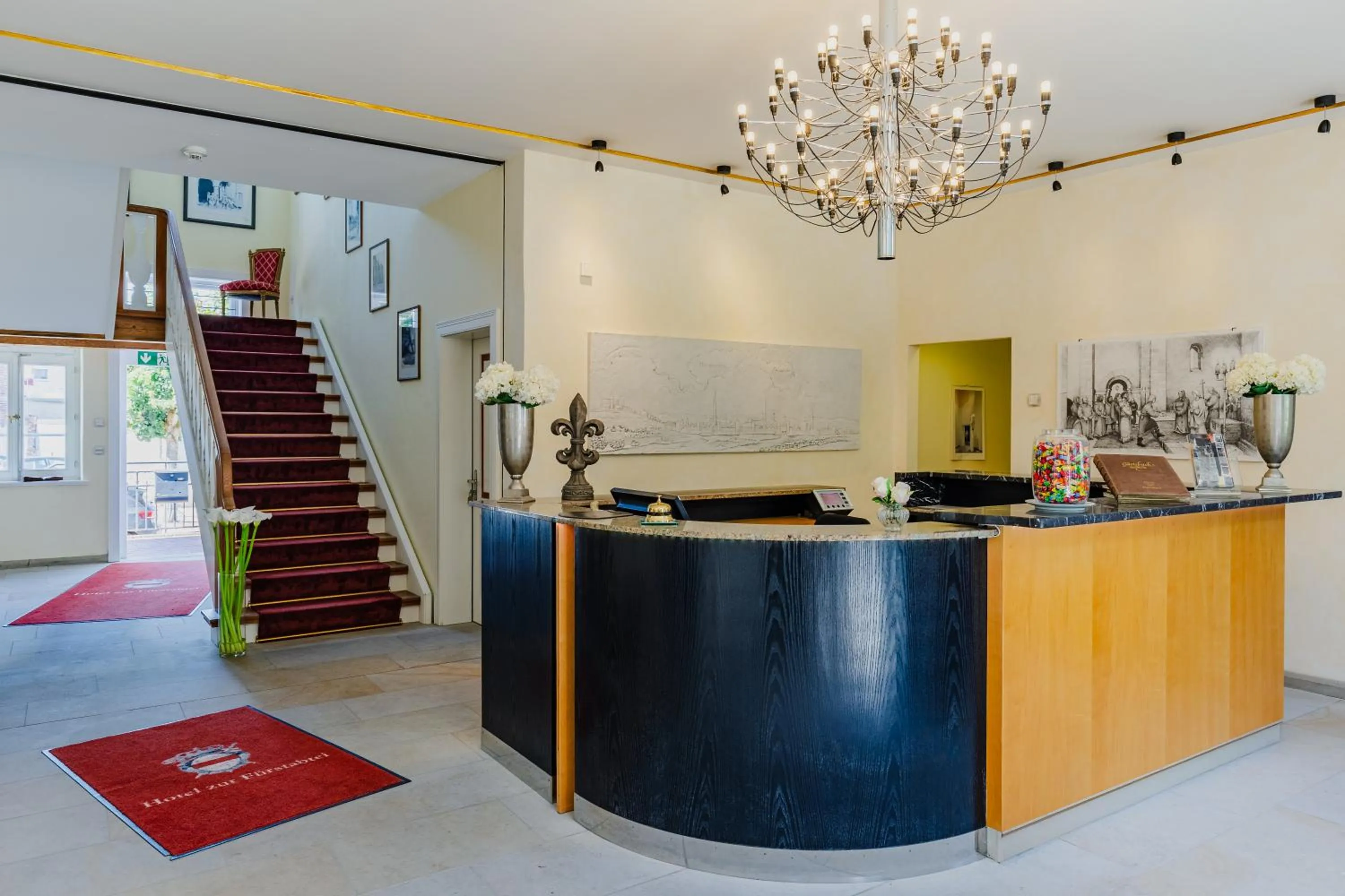 Lobby or reception in Hotel zur Fürstabtei