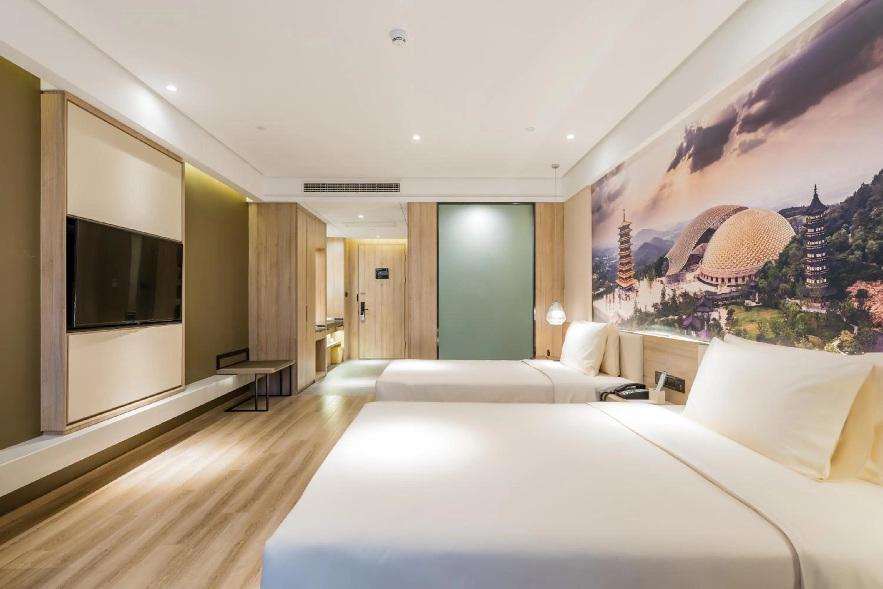 Bed in Atour Hotel Maqun Nanjing