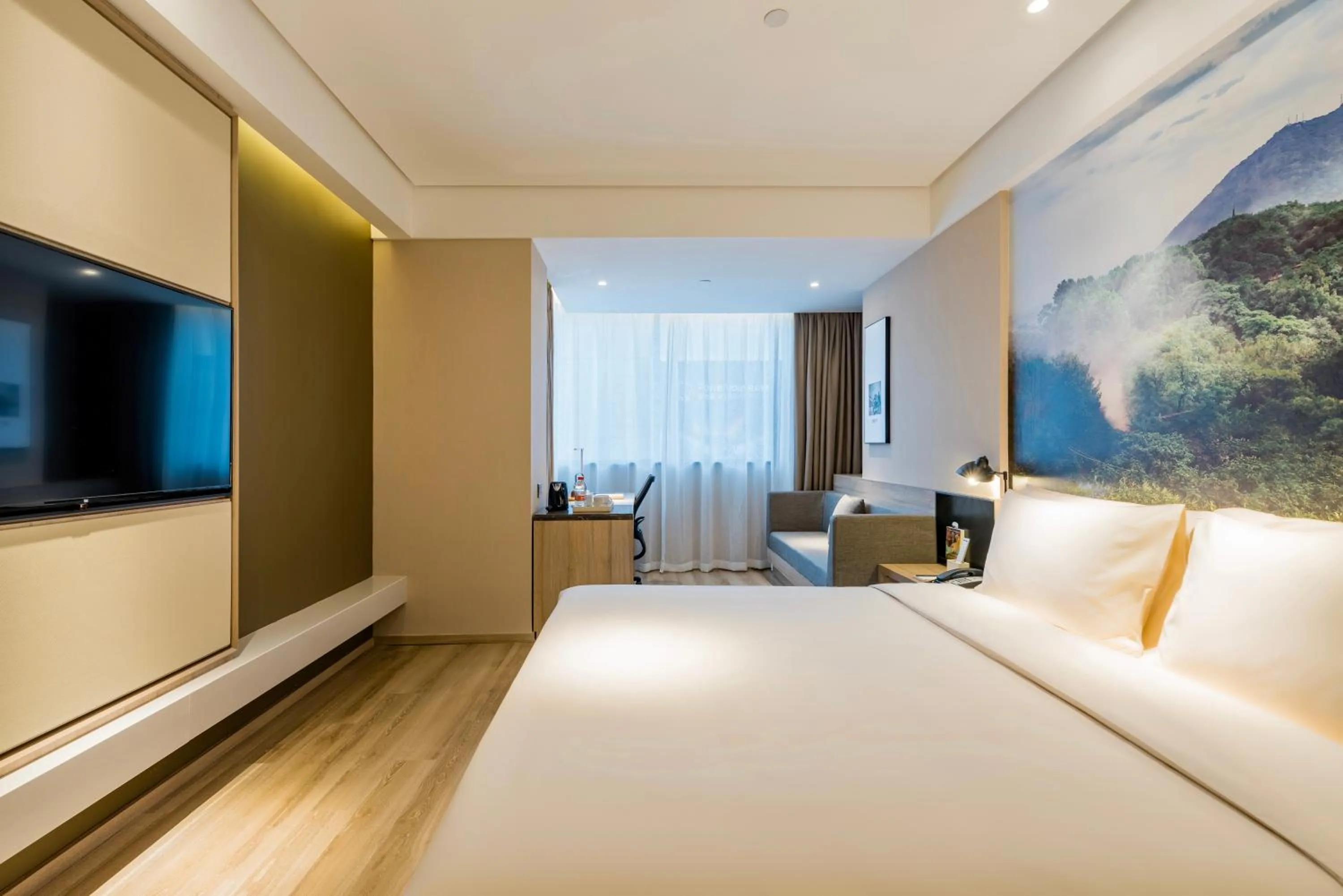 Bed in Atour Hotel Maqun Nanjing