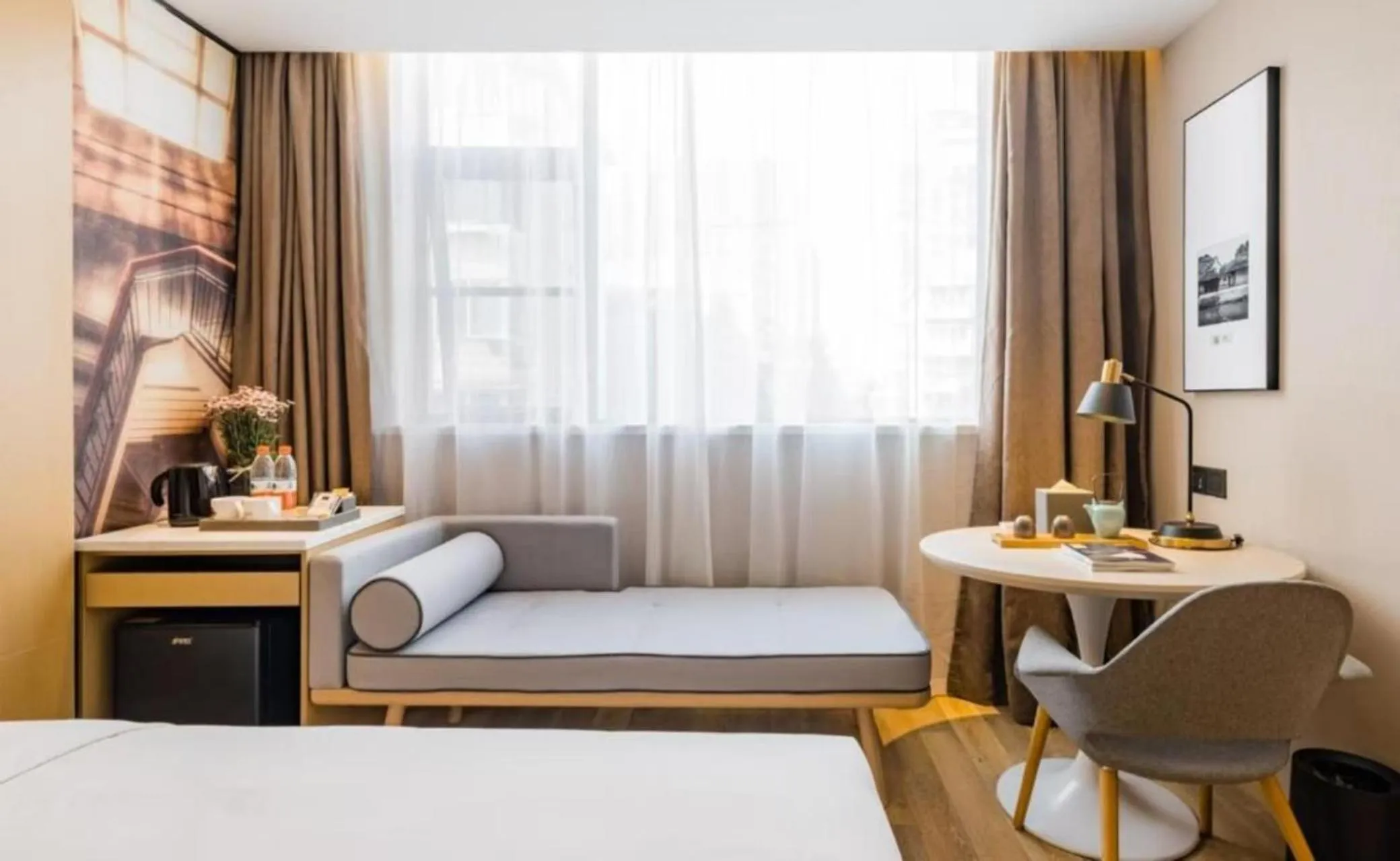 Bed in Atour S Hotel Lujiazui Oriental Pearl Shanghai