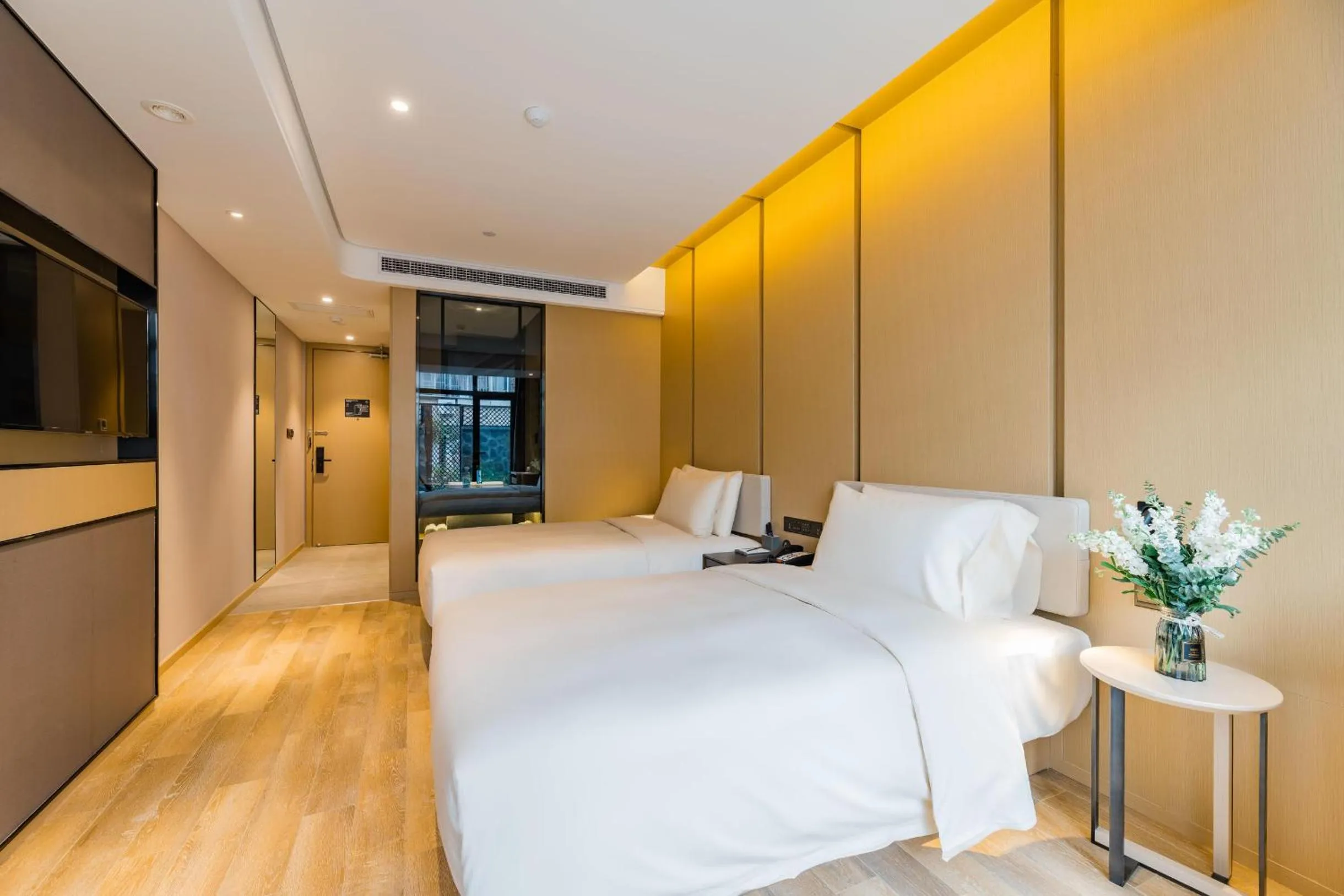 Bed in Atour S Hotel Lujiazui Oriental Pearl Shanghai