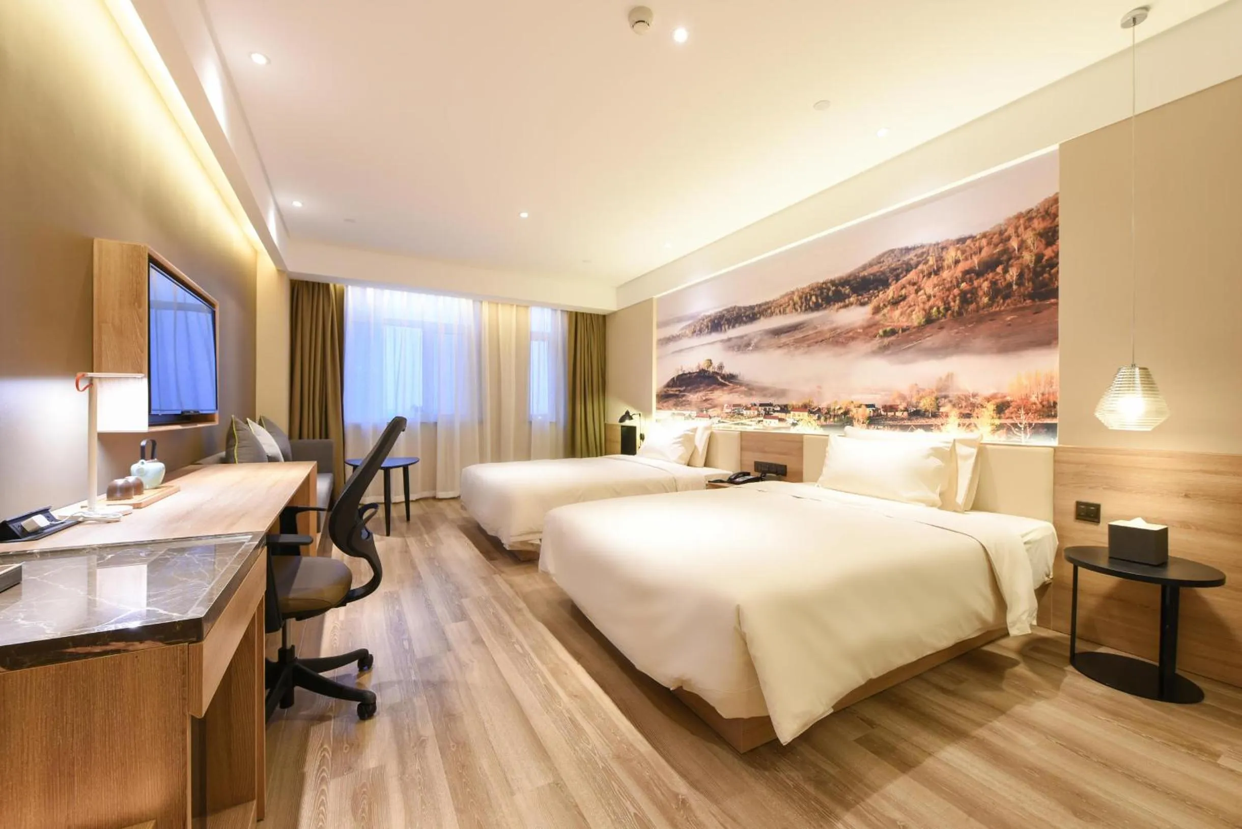 Bed in Atour Hotel High Tech Changchun