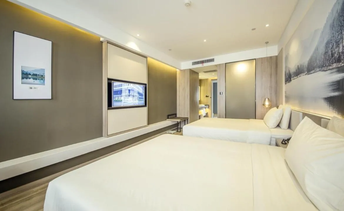 Bed in Atour Hotel Shengtai West Road South Railway Station Nanjing