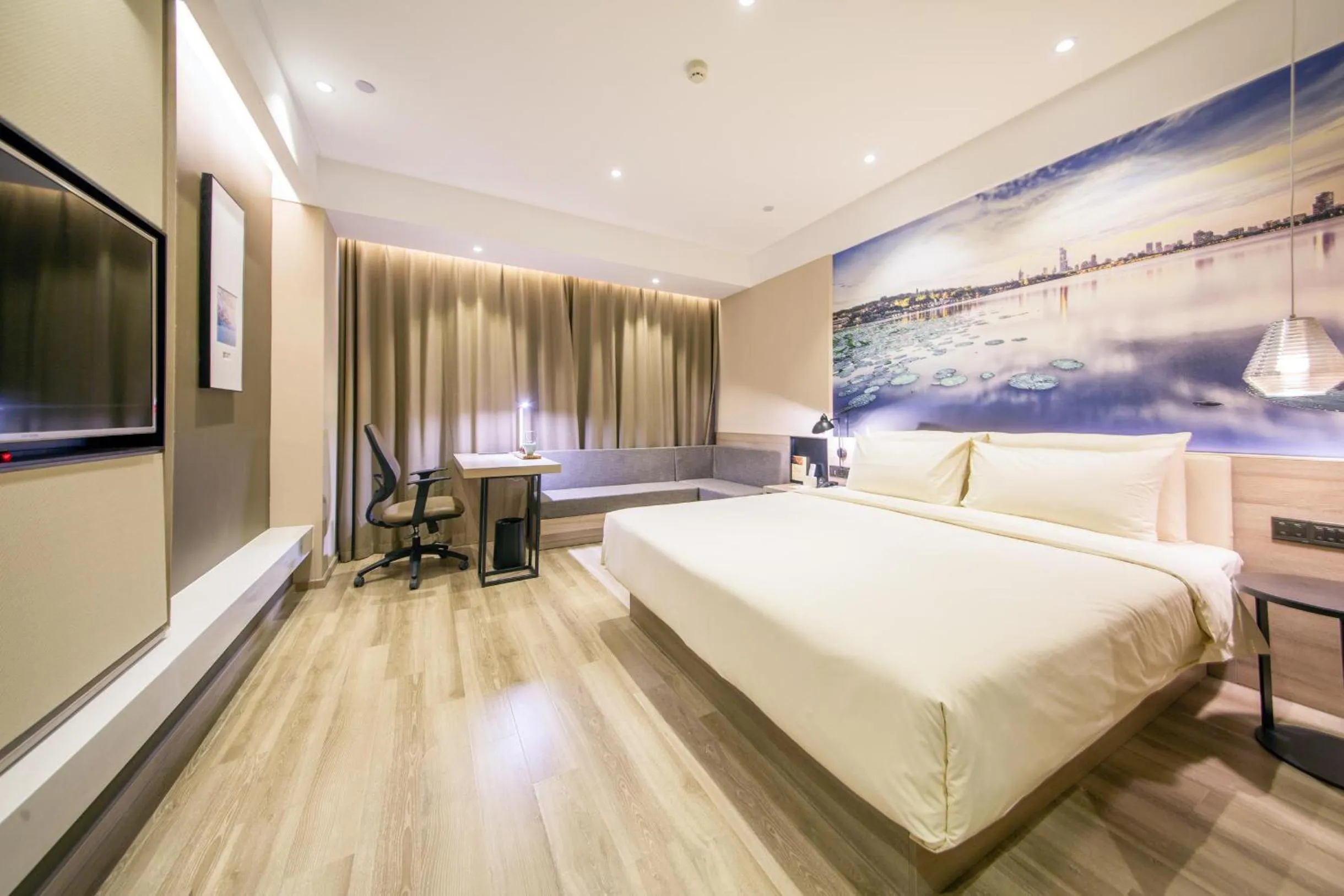 Bed in Atour Hotel Shengtai West Road South Railway Station Nanjing