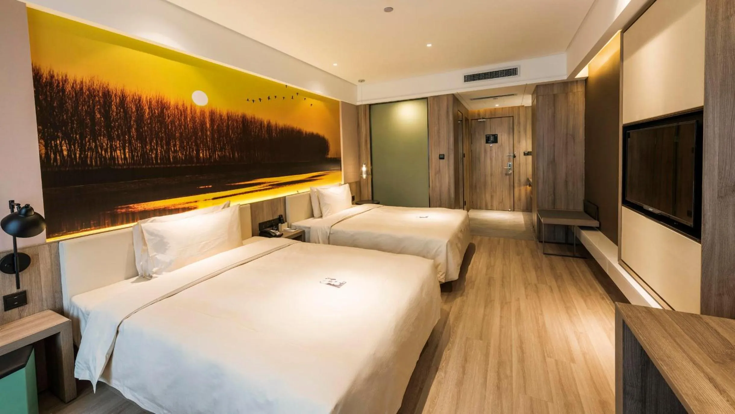 Bed in Atour Hotel North High Speed Railway Station Xi'an