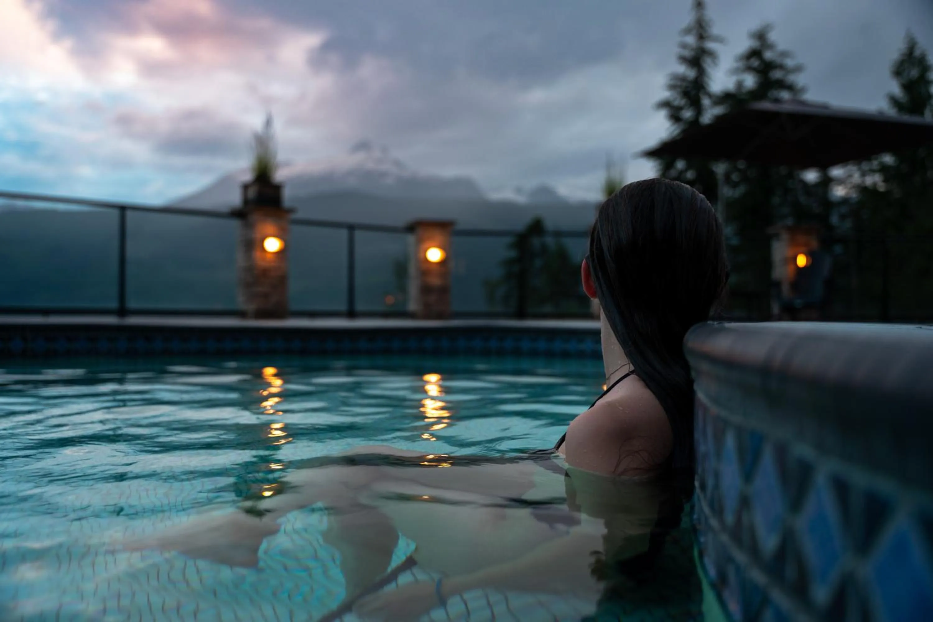 Hot Spring Bath in Halcyon Hot Springs Resort
