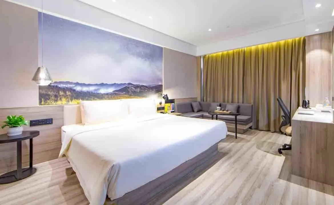 Bed in Atour Hotel Yingxiongshan Road Jinan