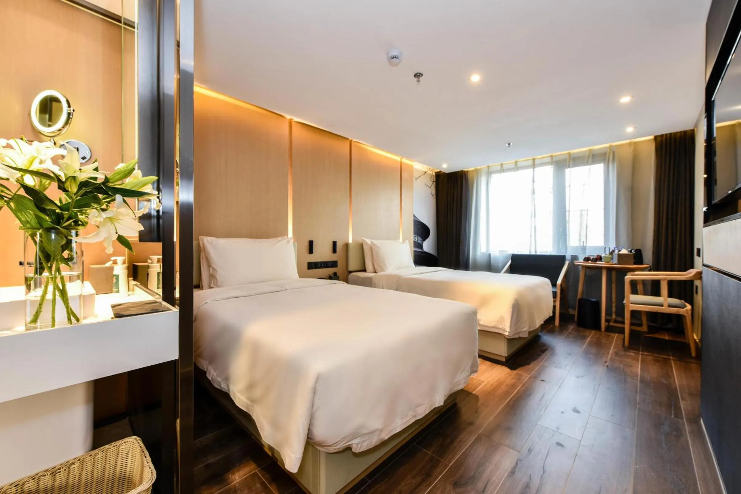 Bed in Atour Hotel South Luogu Lane Beijing