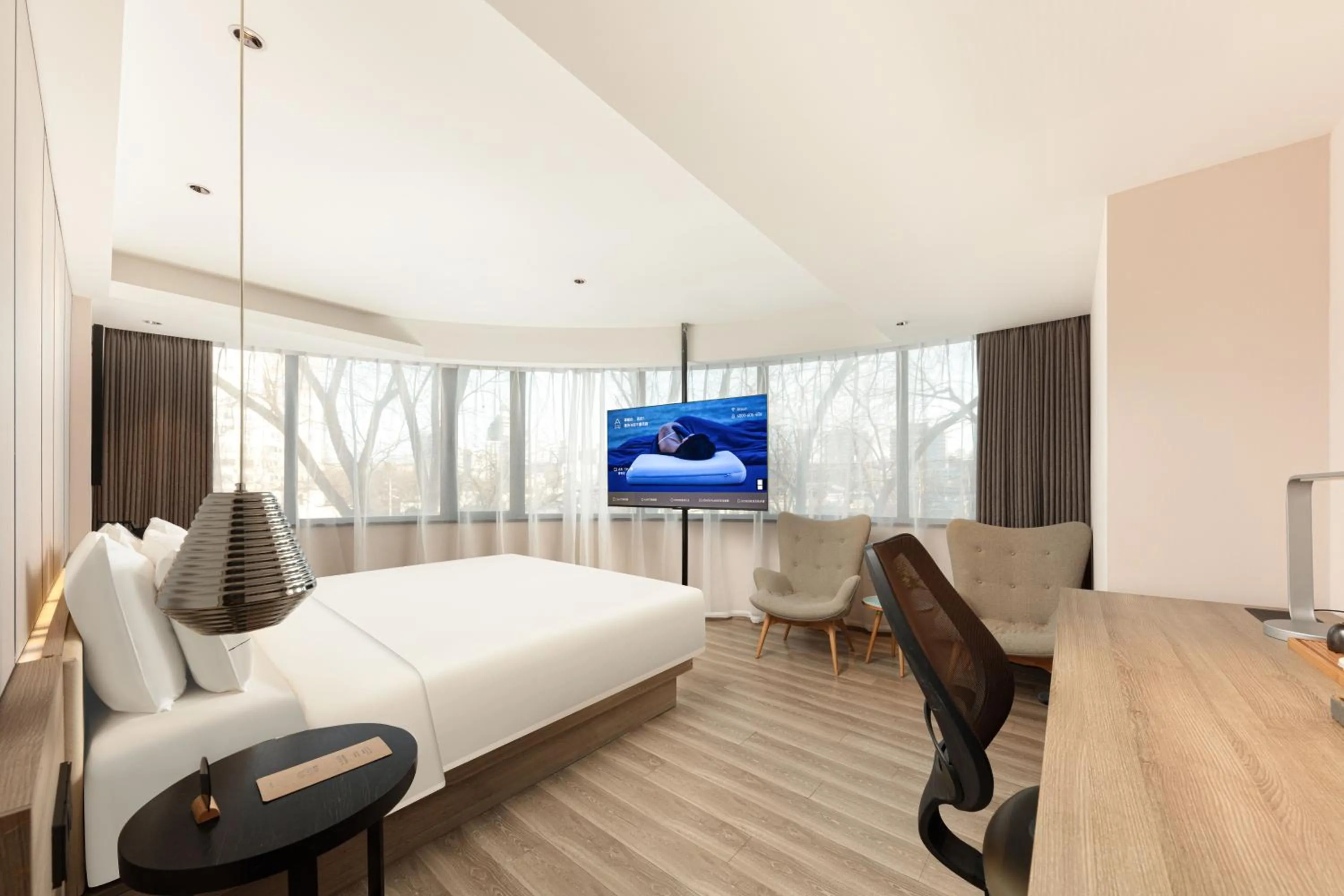 Photo of the whole room, Bed in Atour Hotel Financial Street Beijing