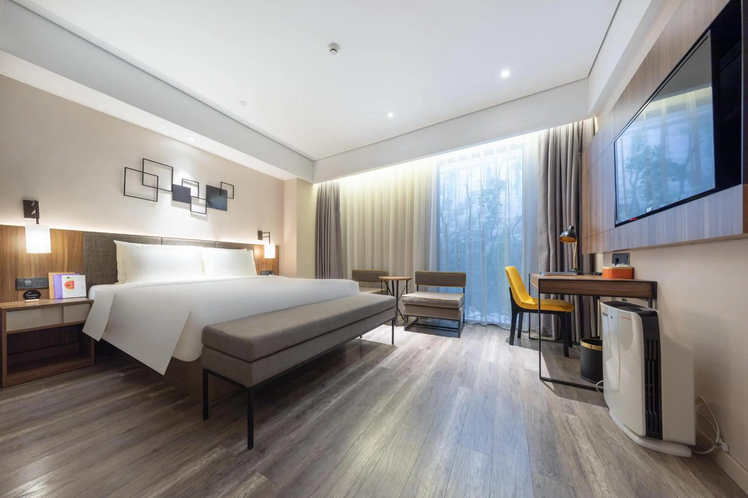 Bed in Atour Hotel X Nanshan Coastal City Shenzhen