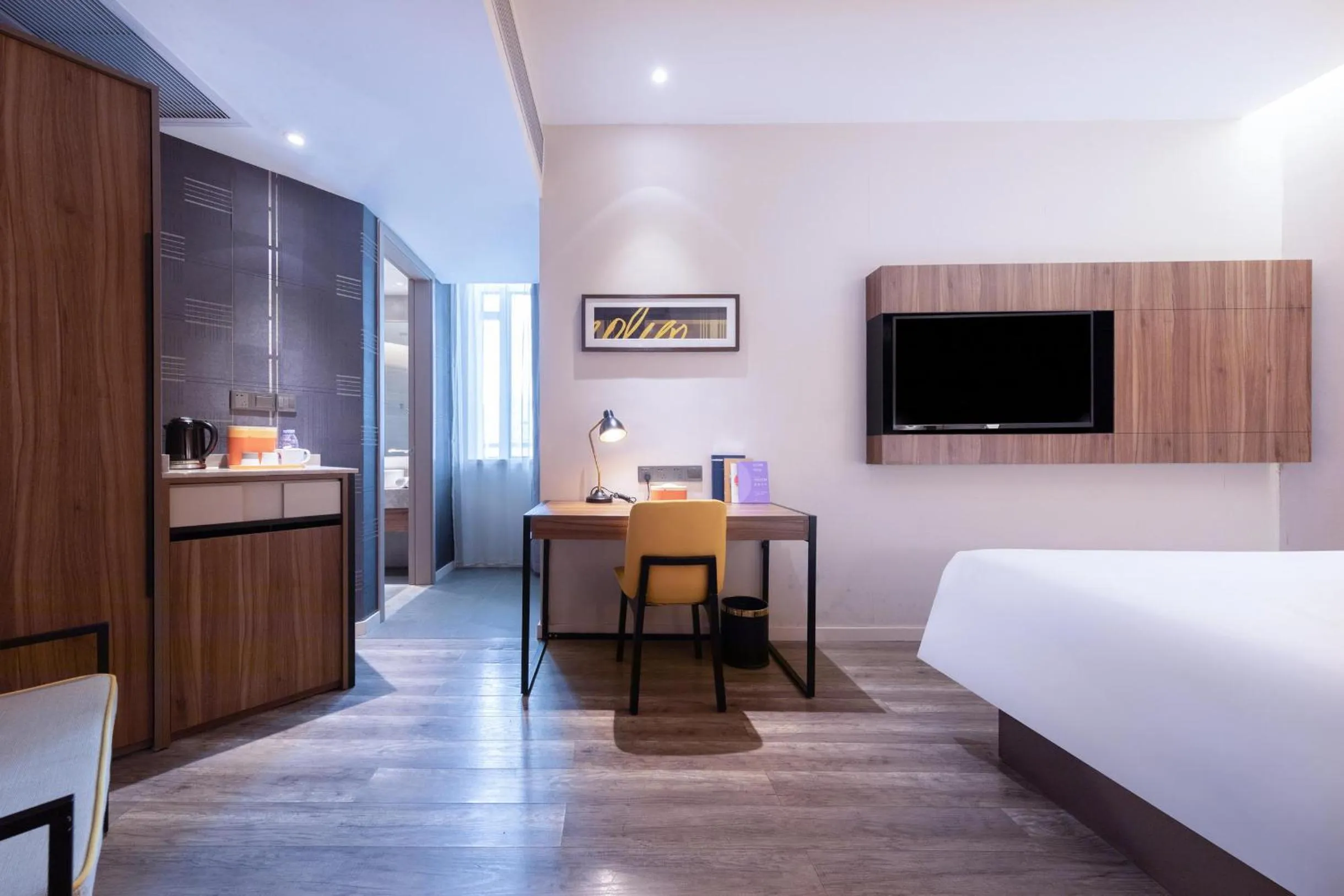 Bed in Atour Hotel X Nanshan Coastal City Shenzhen