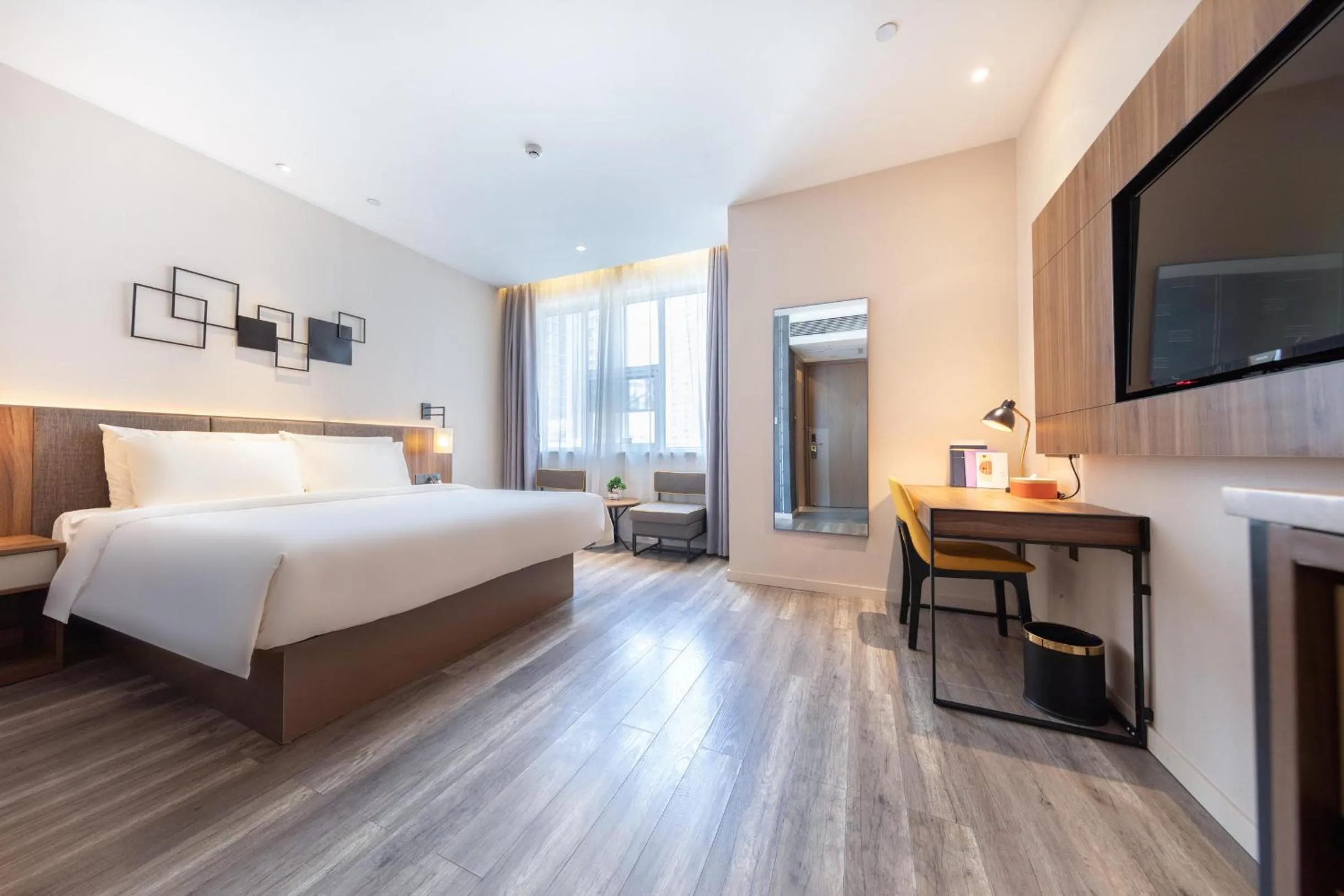 Bed in Atour Hotel X Nanshan Coastal City Shenzhen