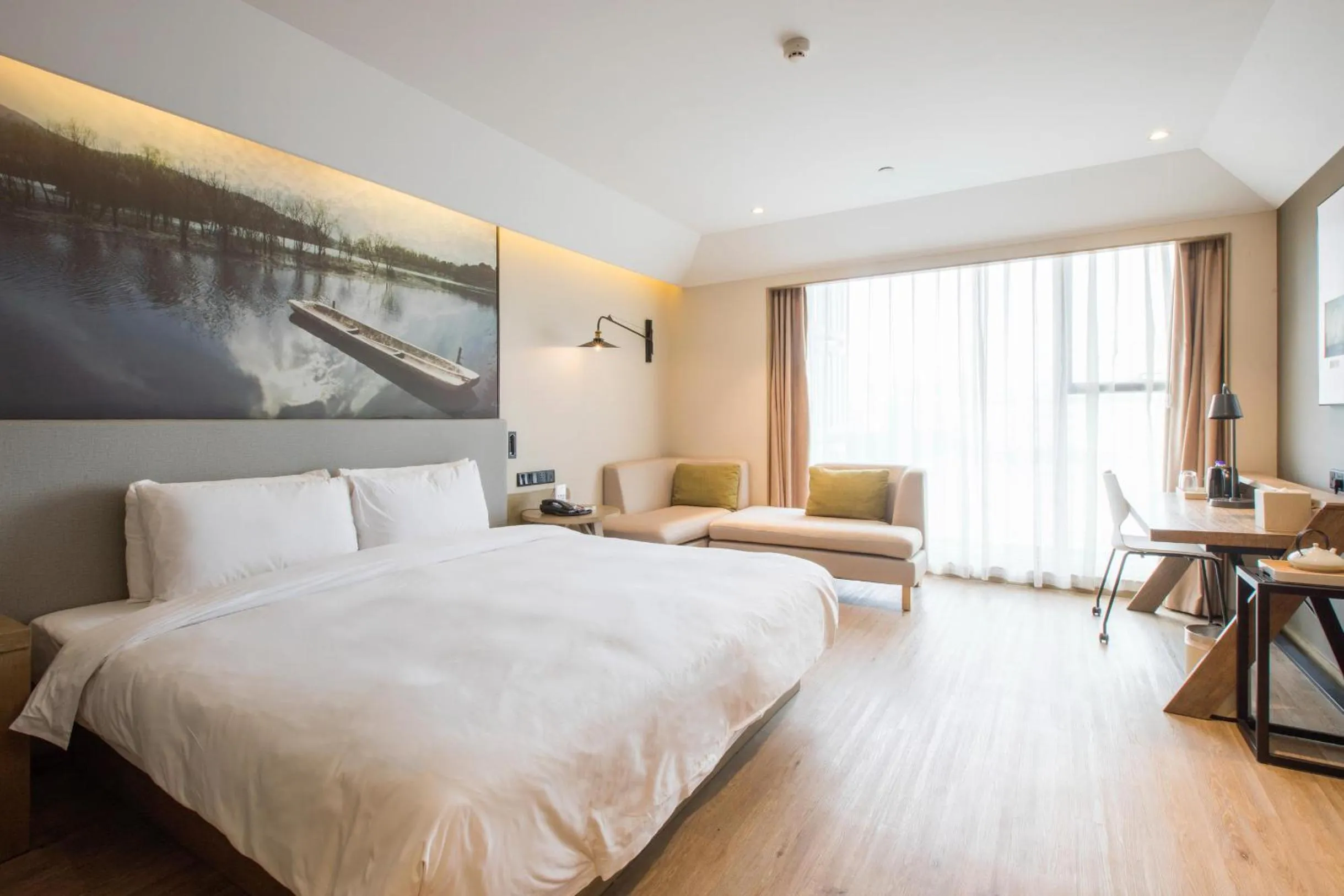 Bed in Atour Hotel Canal Hangzhou