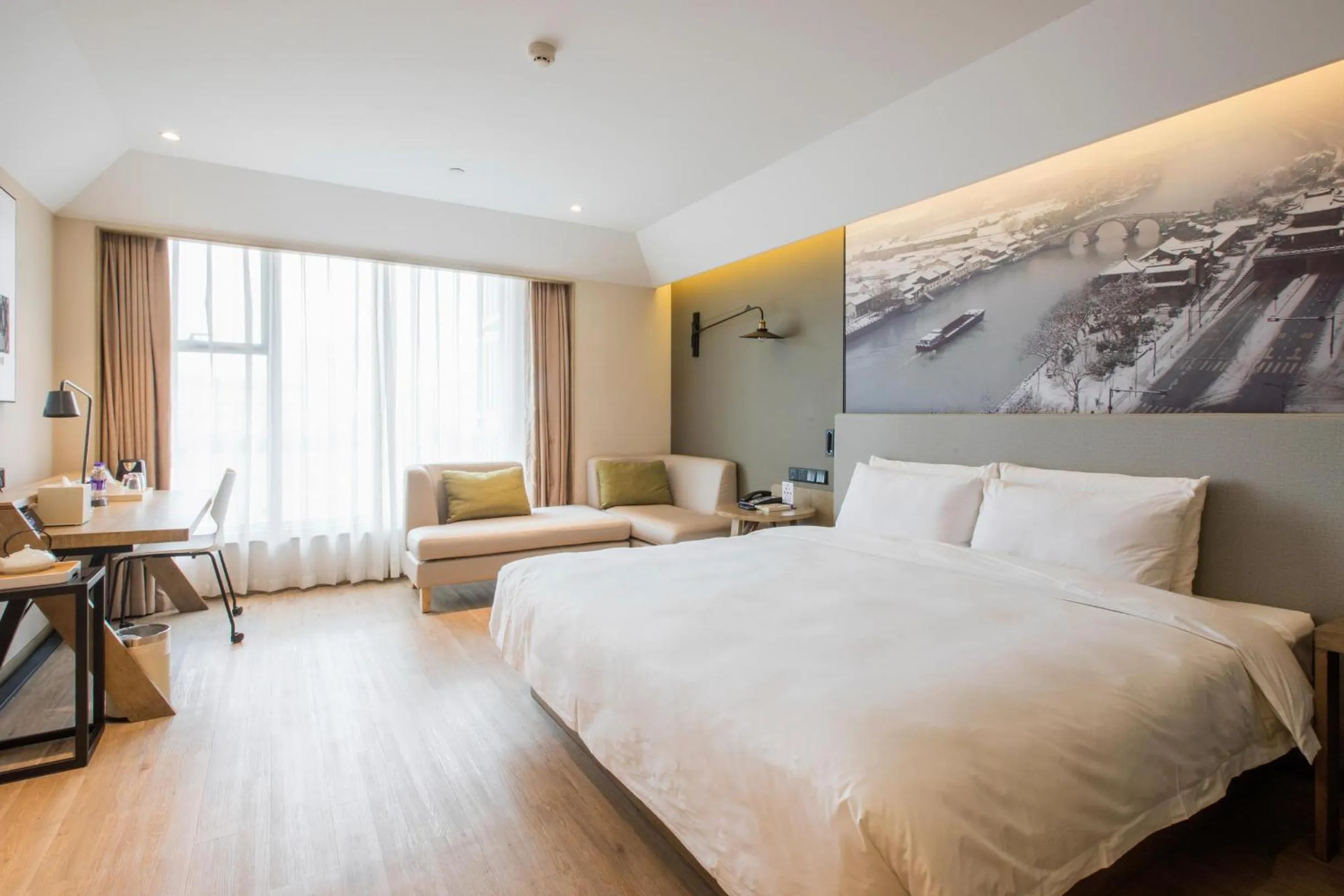 Bed in Atour Hotel Canal Hangzhou