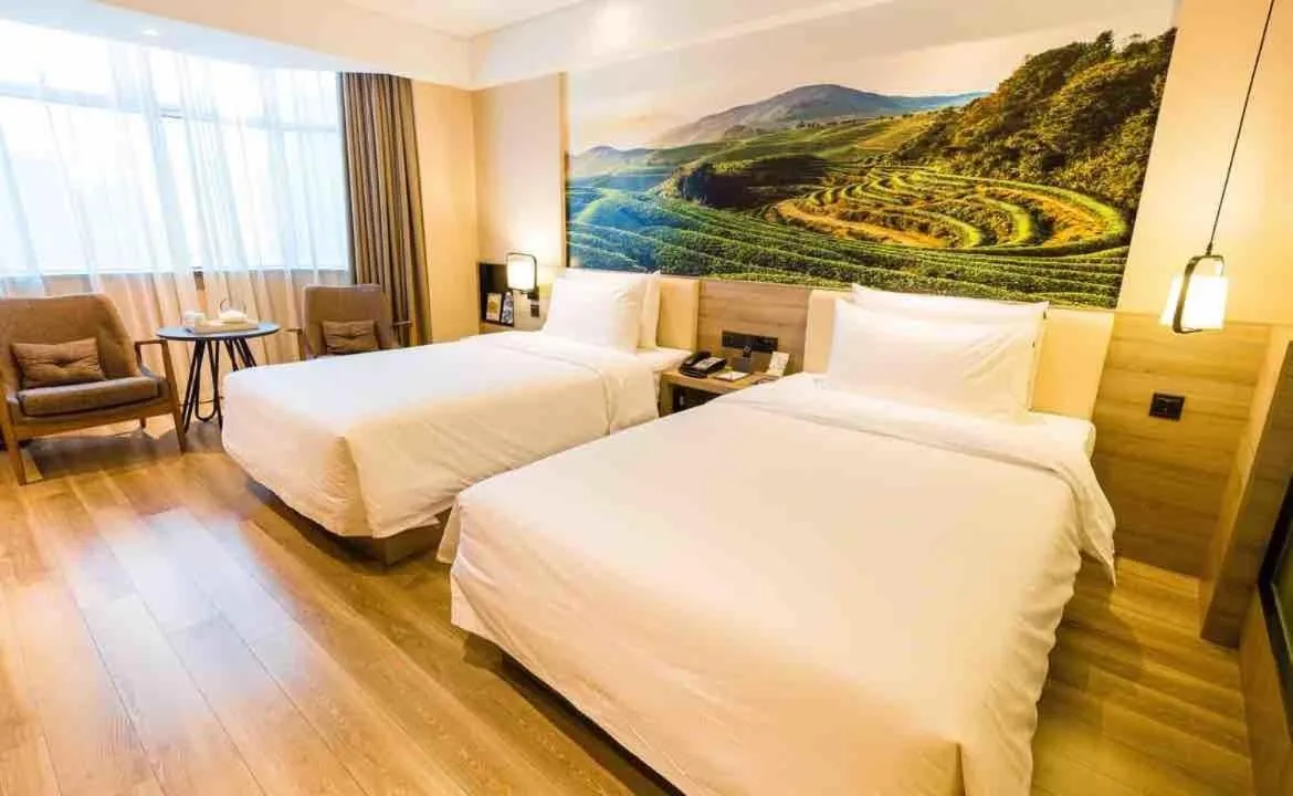 Bed in Atour Hotel Hailian Fuzhou