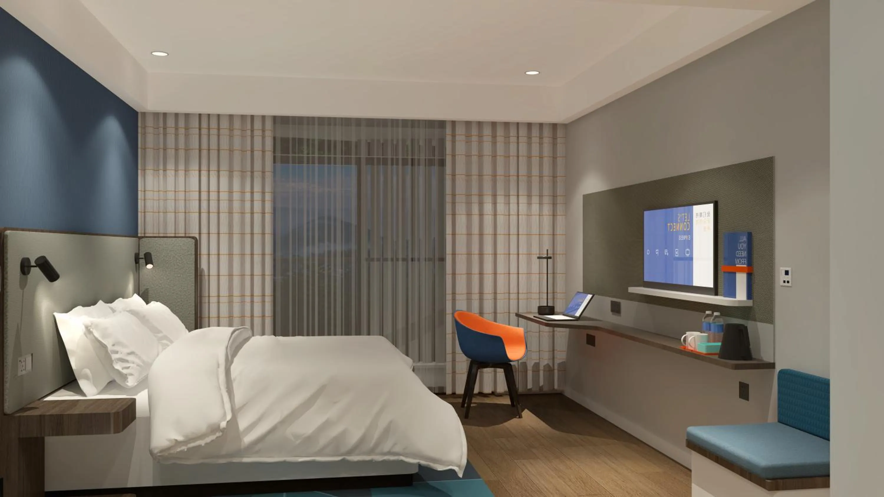 Photo of the whole room, Bed in Holiday Inn Express Qiliping by IHG