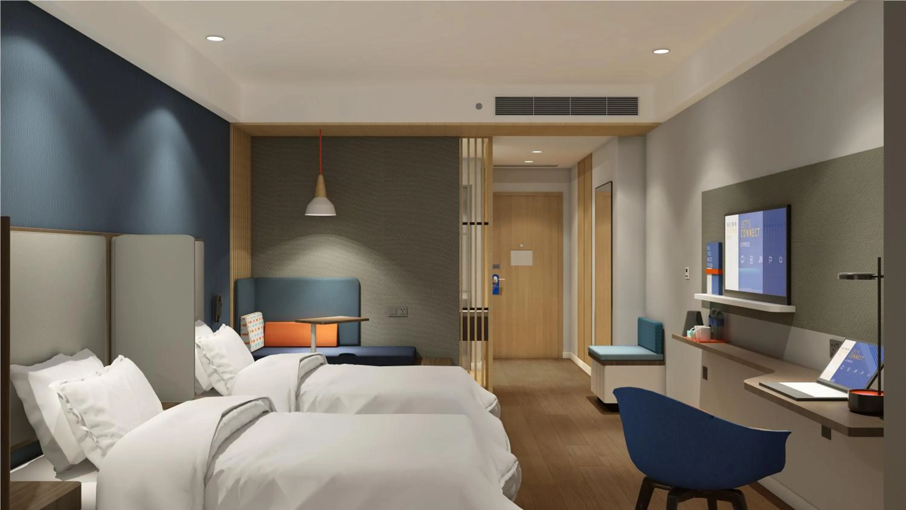 Photo of the whole room, Bed in Holiday Inn Express Qiliping by IHG