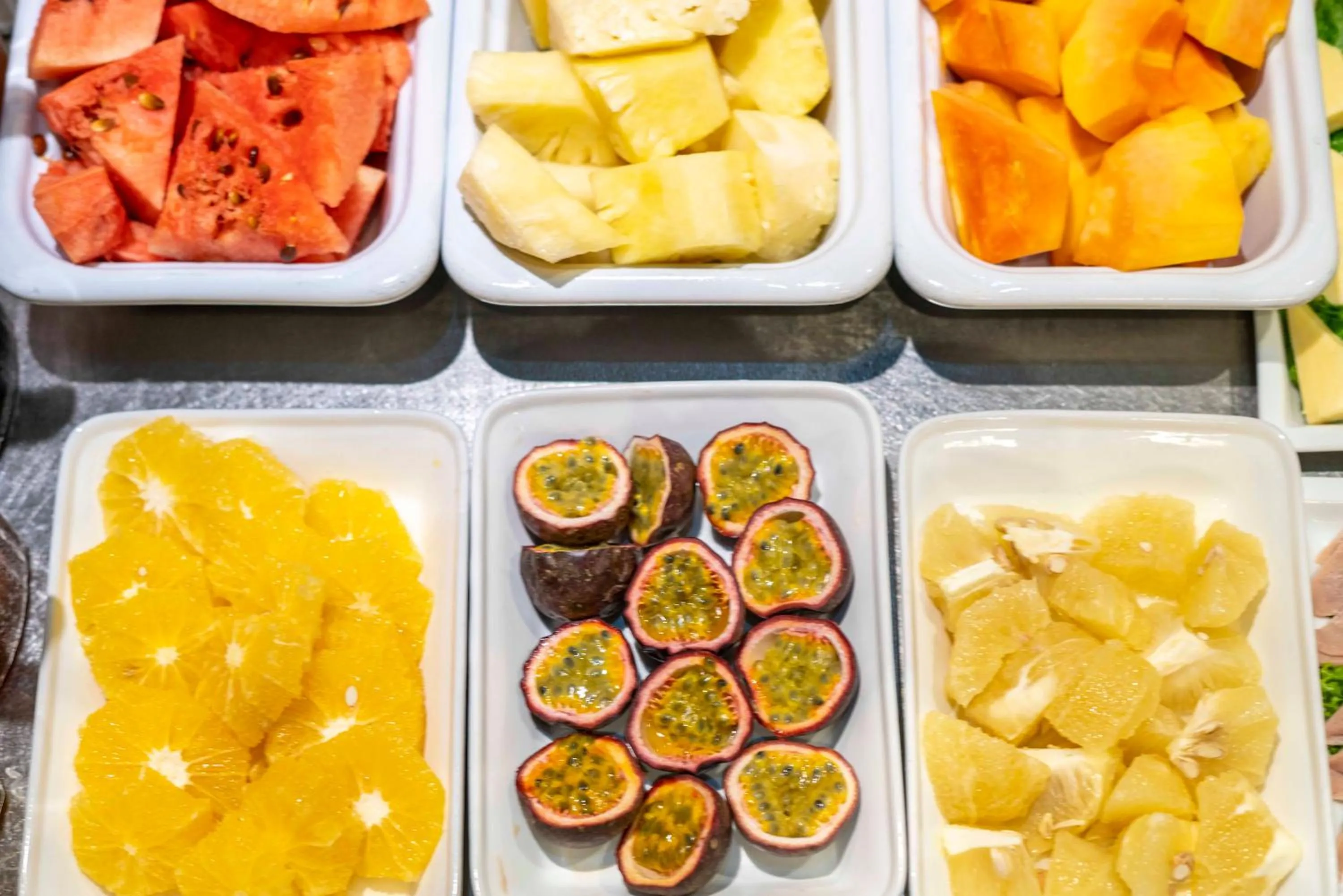 Buffet breakfast in ONOMO Hotel Douala