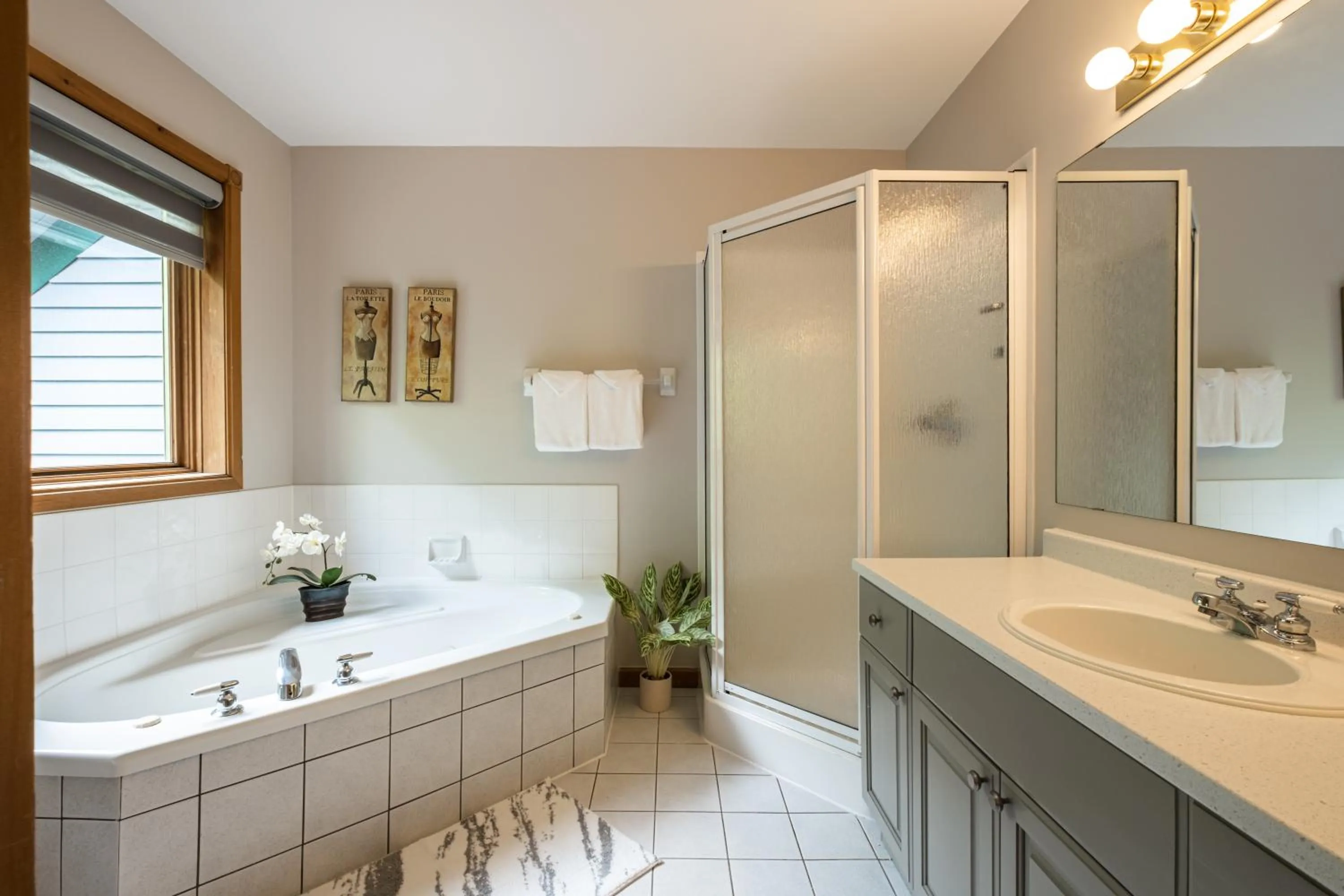 Bathroom in Clairière by Rendez-Vous Mont-Tremblant