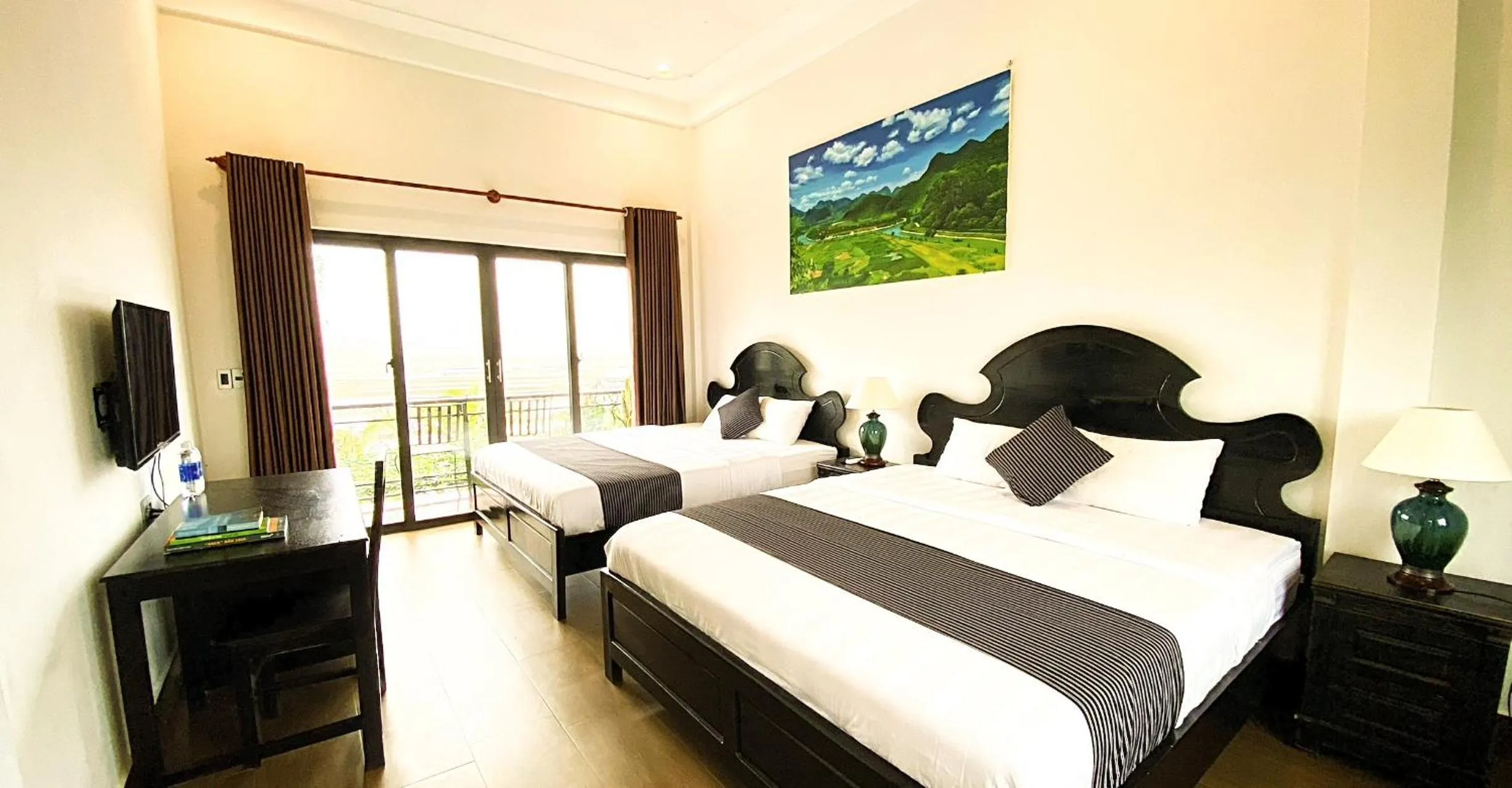 Bed in Karst Villas Phong Nha