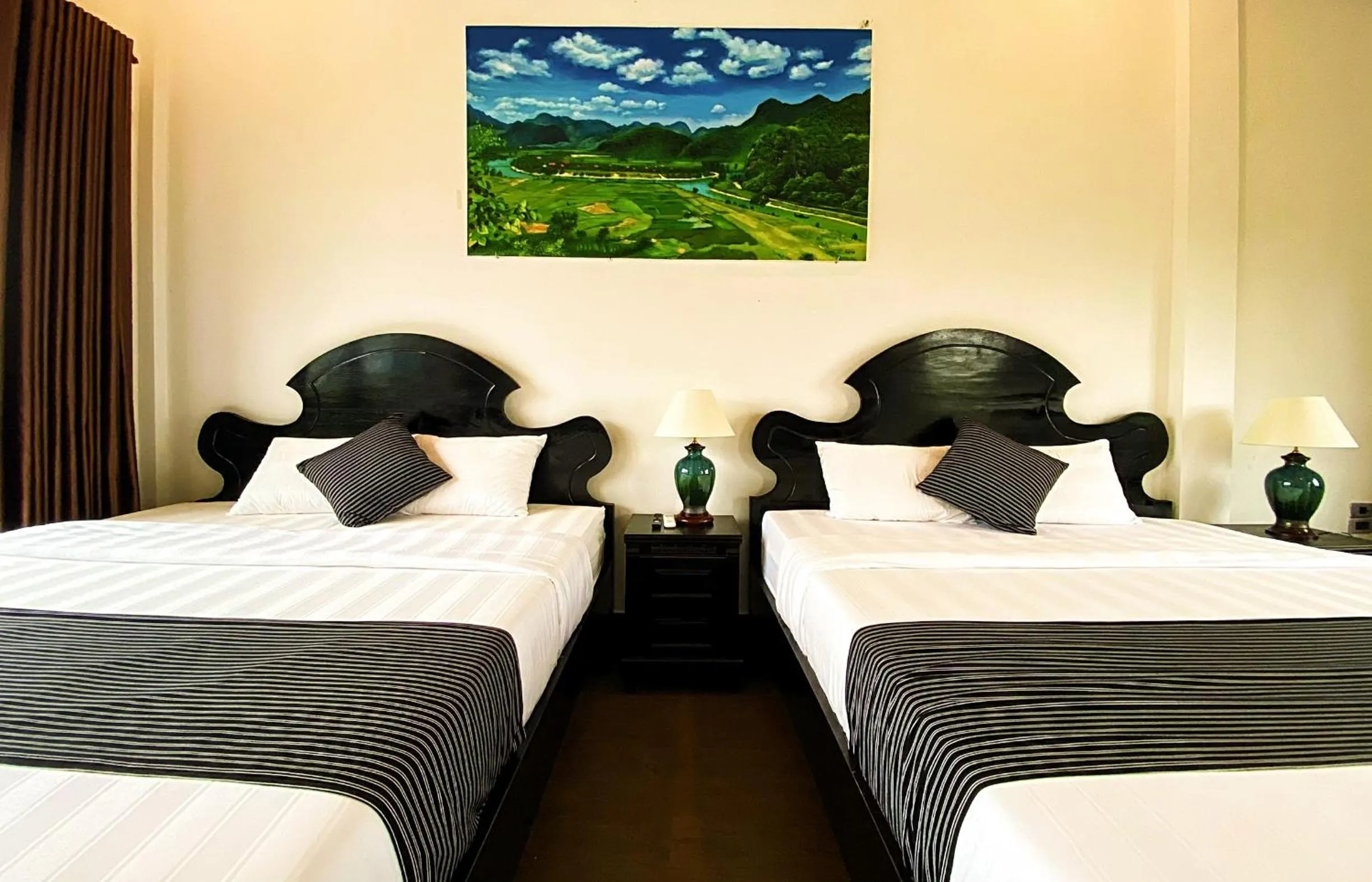Bed in Karst Villas Phong Nha