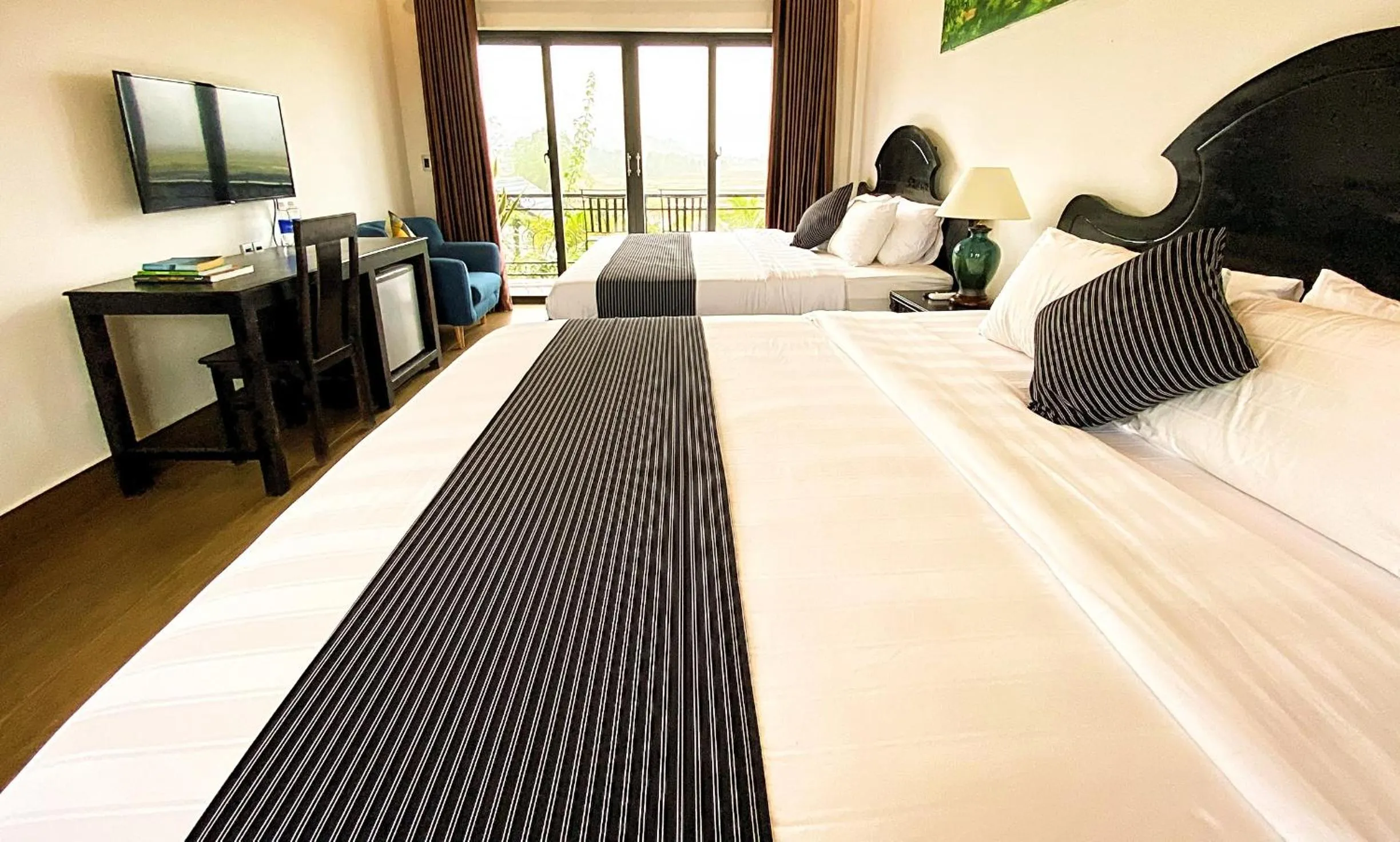 Bed in Karst Villas Phong Nha