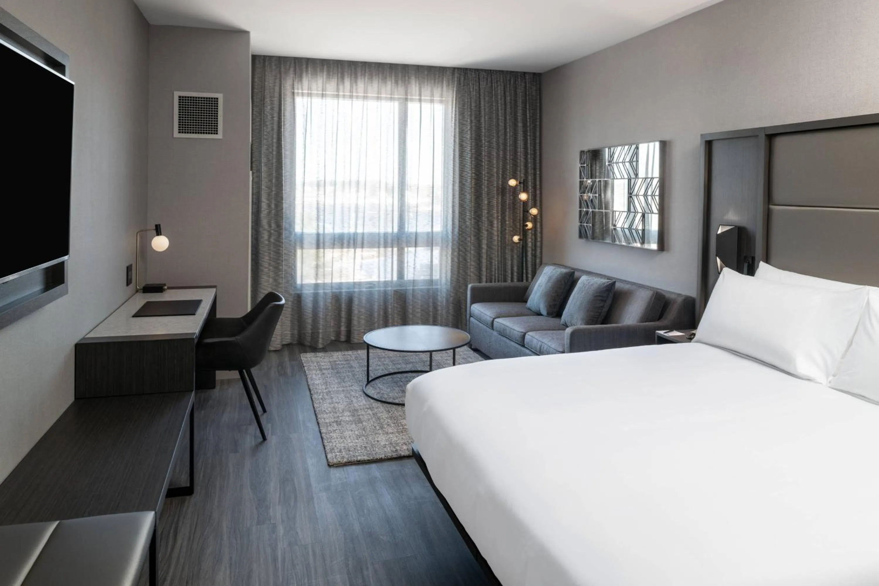 Photo of the whole room, Bed in AC Hotel by Marriott Portsmouth Downtown/Waterfront