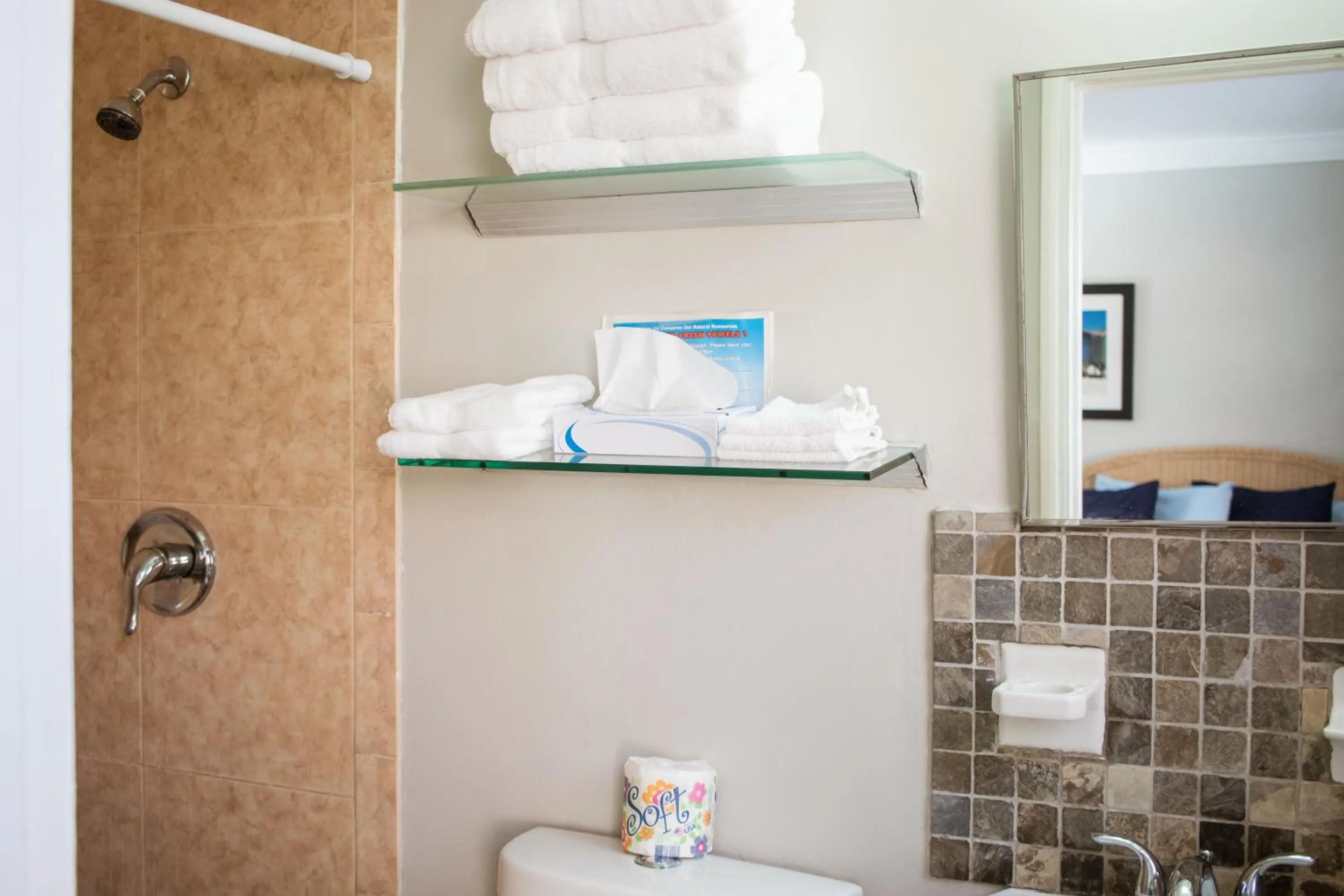 Bathroom in Riptide Oceanfront Hotel
