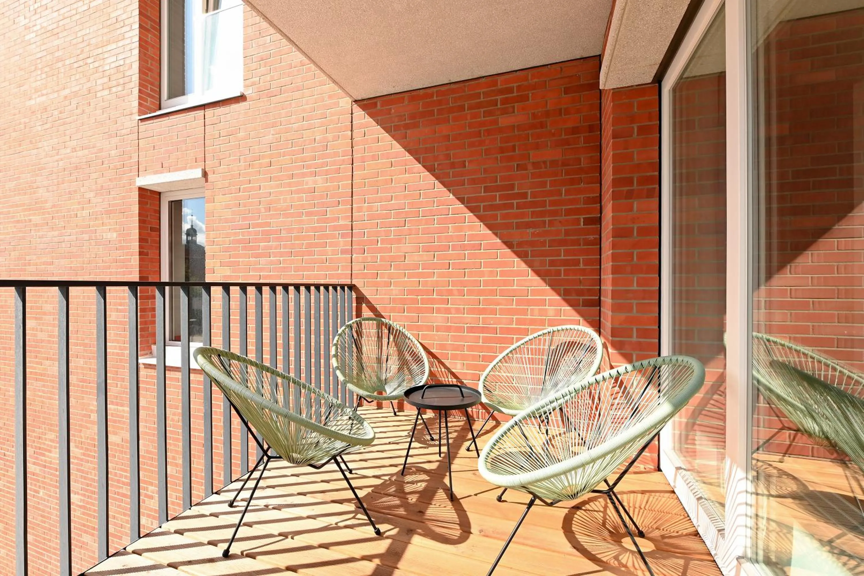 Balcony/Terrace in City Break Gdańsk Rajska 8 Apartamenty