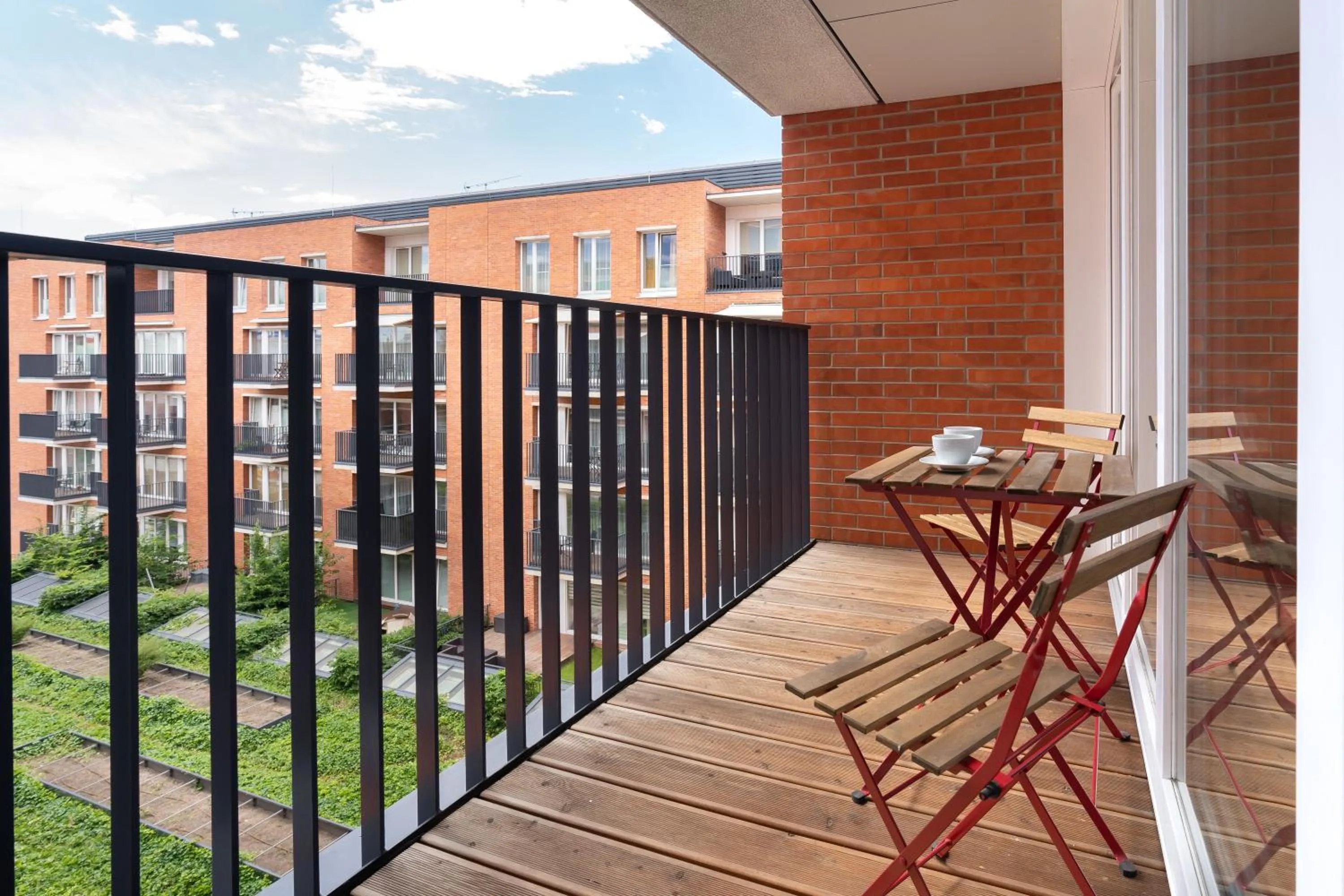 Balcony/Terrace in City Break Gdańsk Rajska 8 Apartamenty