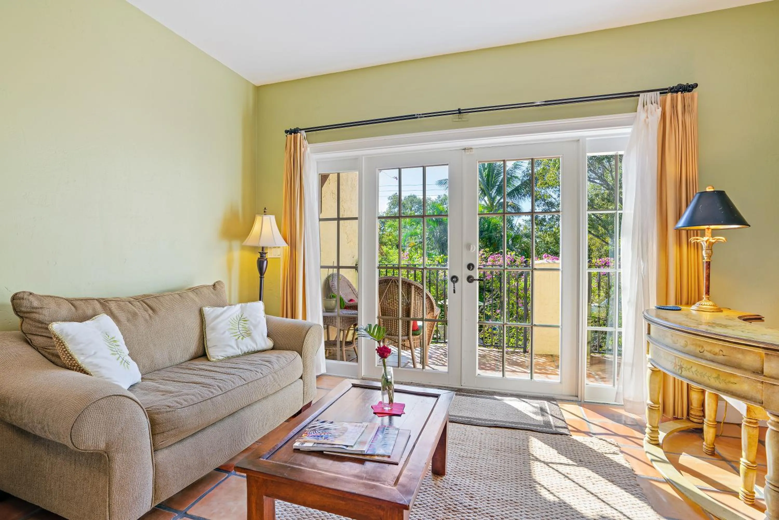 Seating area in Grandview Gardens