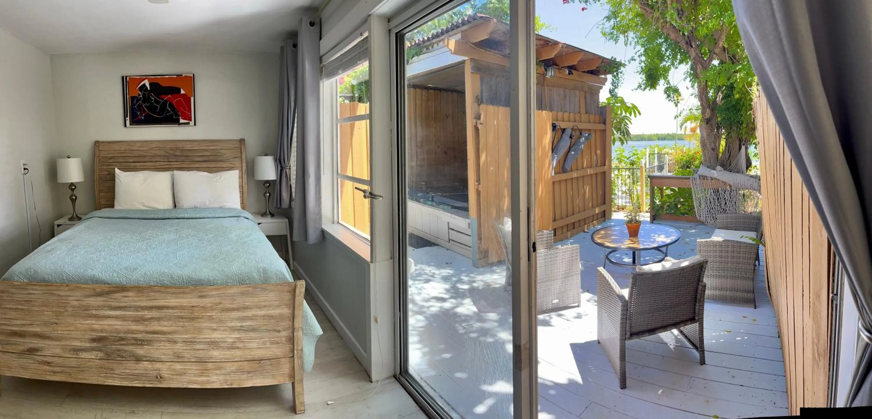 Patio, Bed in Turtle Beach Resort