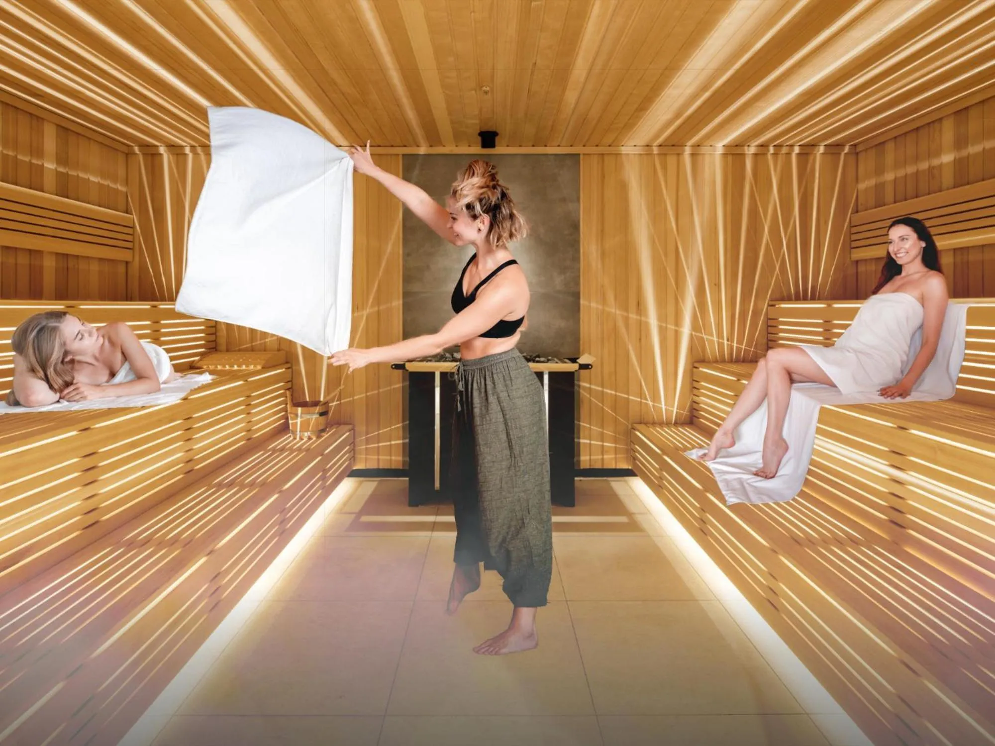 Sauna in Seaside Park Hotel