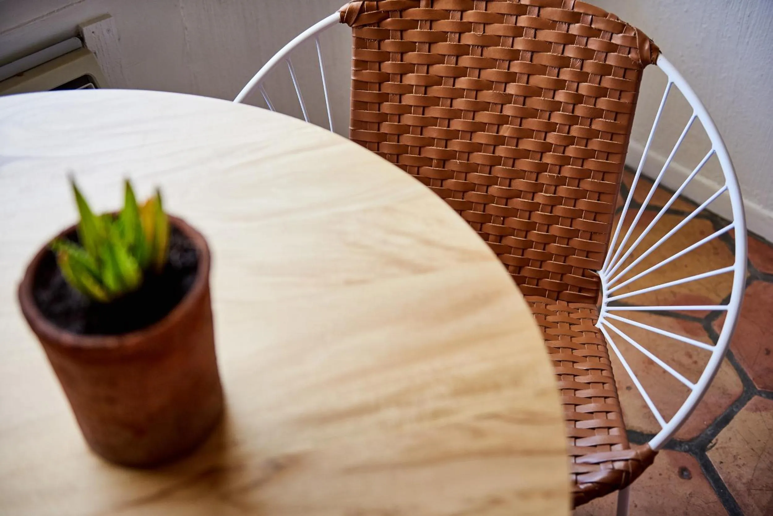 Seating area in Austin Motel