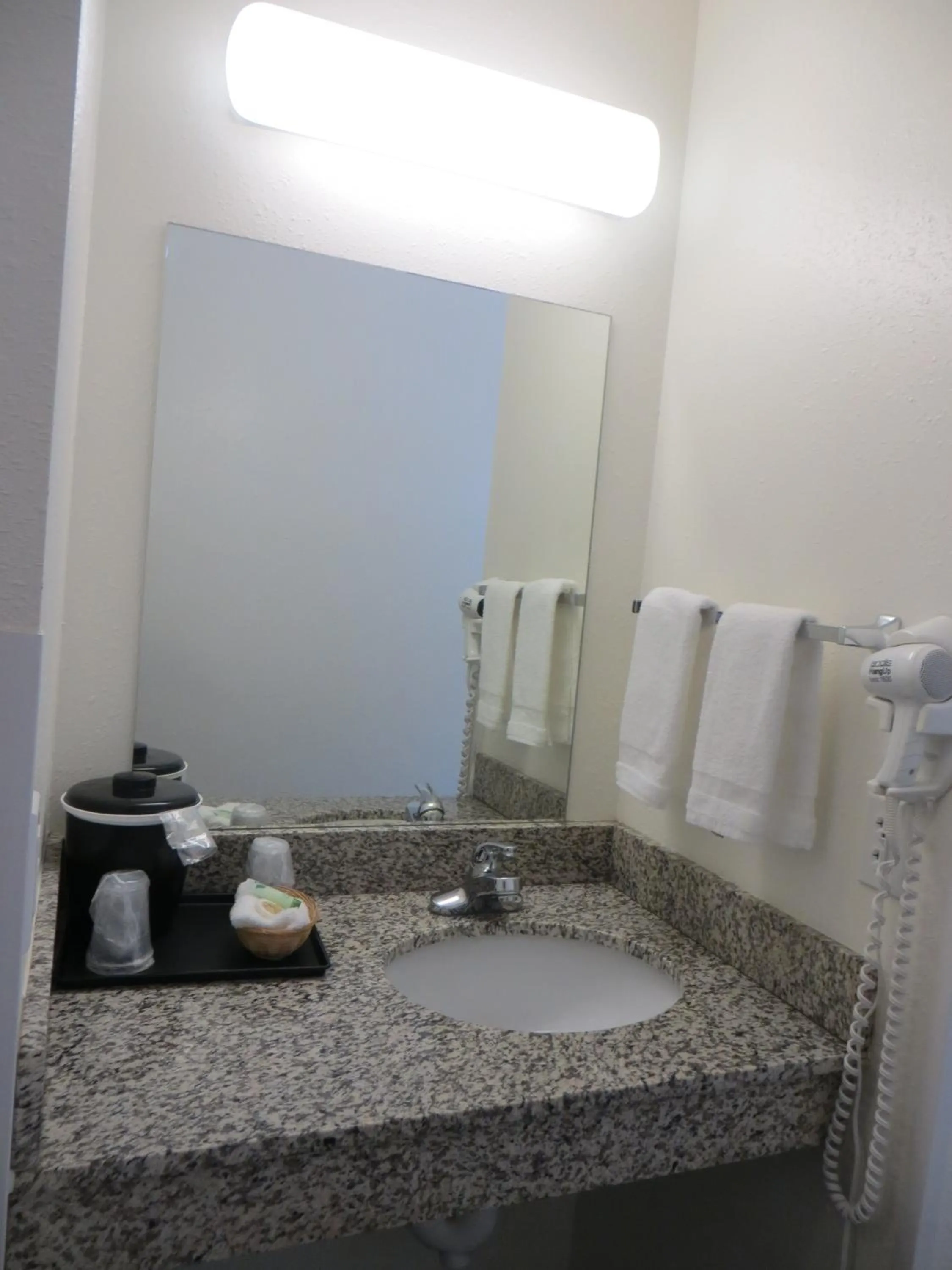 Bathroom in Travelodge by Wyndham Missouri Valley