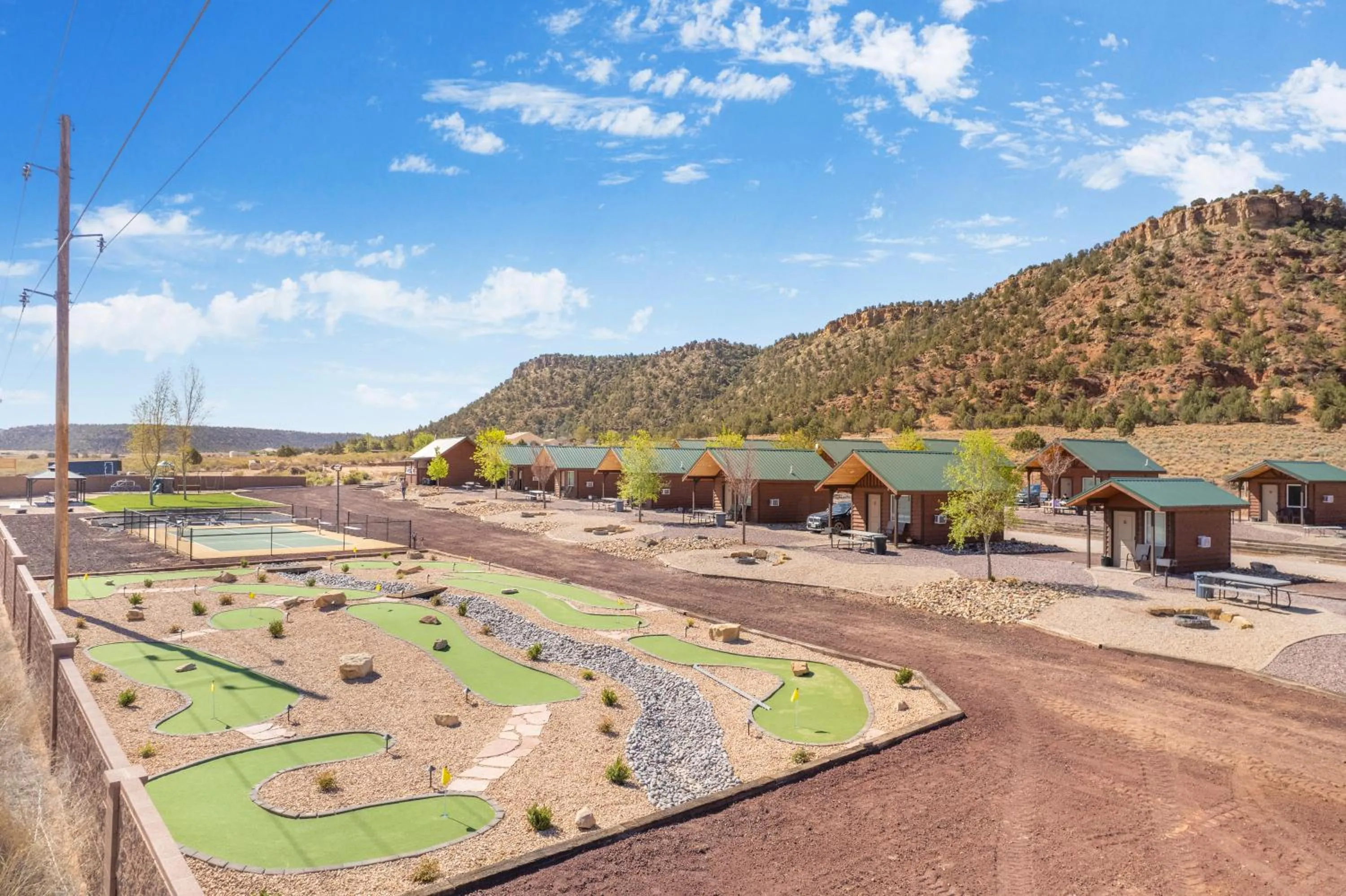 Minigolf in Gooseberry Lodges Zion National Park Area