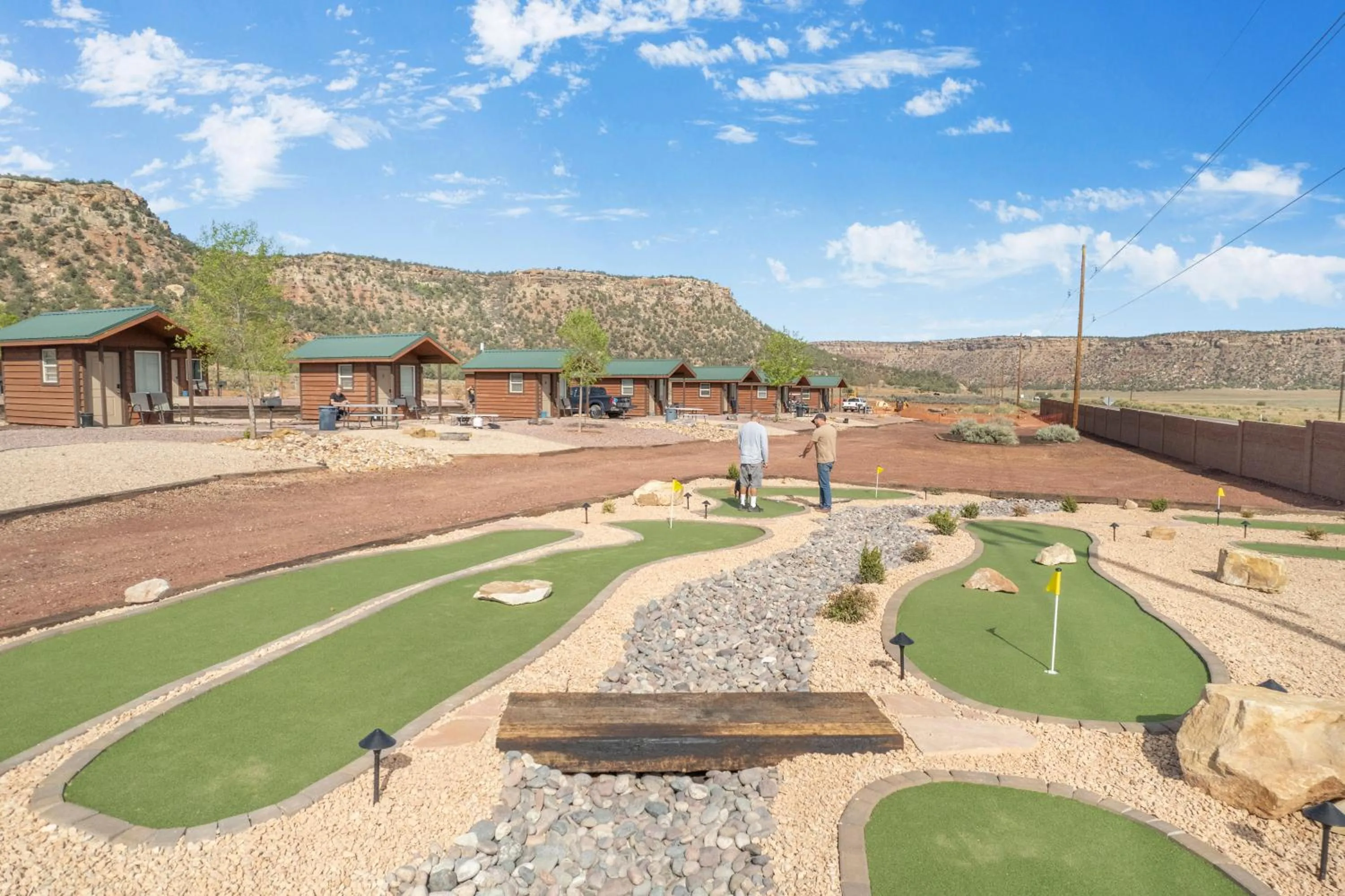 Minigolf in Gooseberry Lodges Zion National Park Area