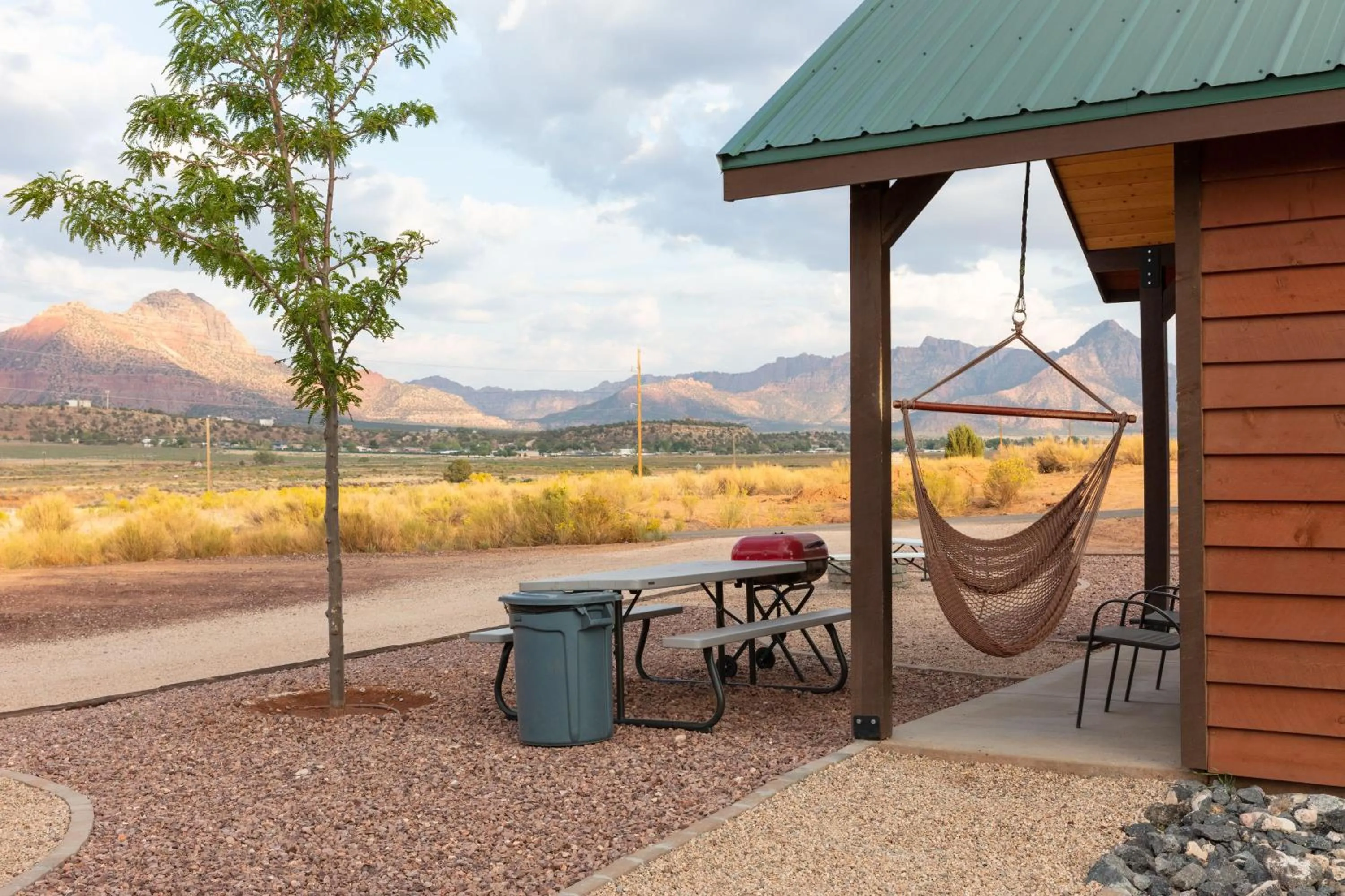 Patio in Gooseberry Lodges Zion National Park Area