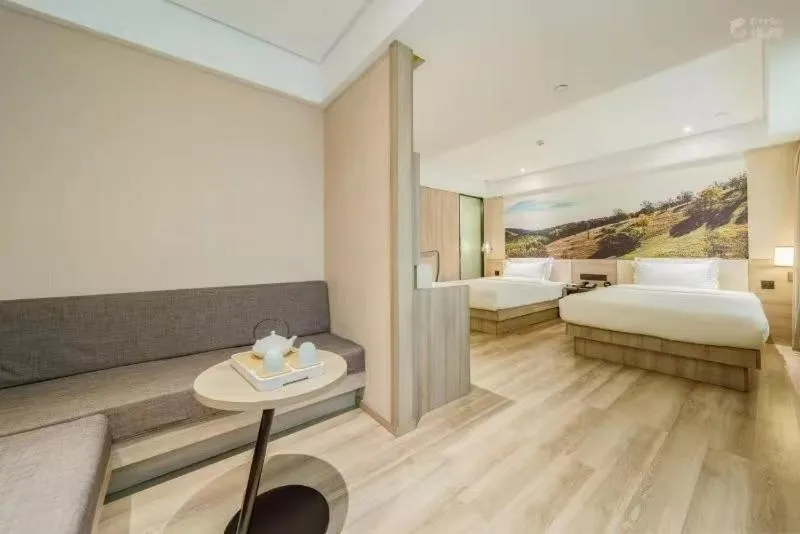 Bed in Atour Harbin Museum Hotel