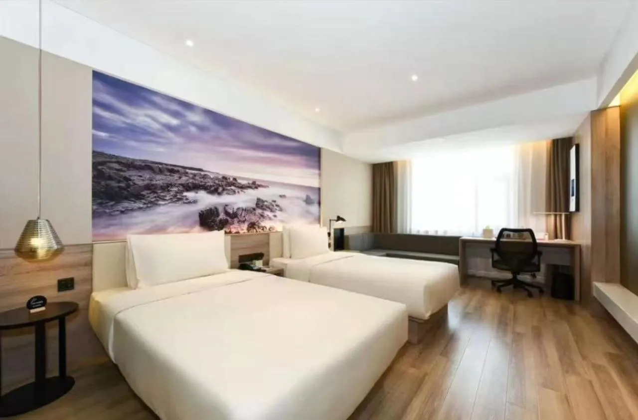 Bed in Atour Harbin Museum Hotel