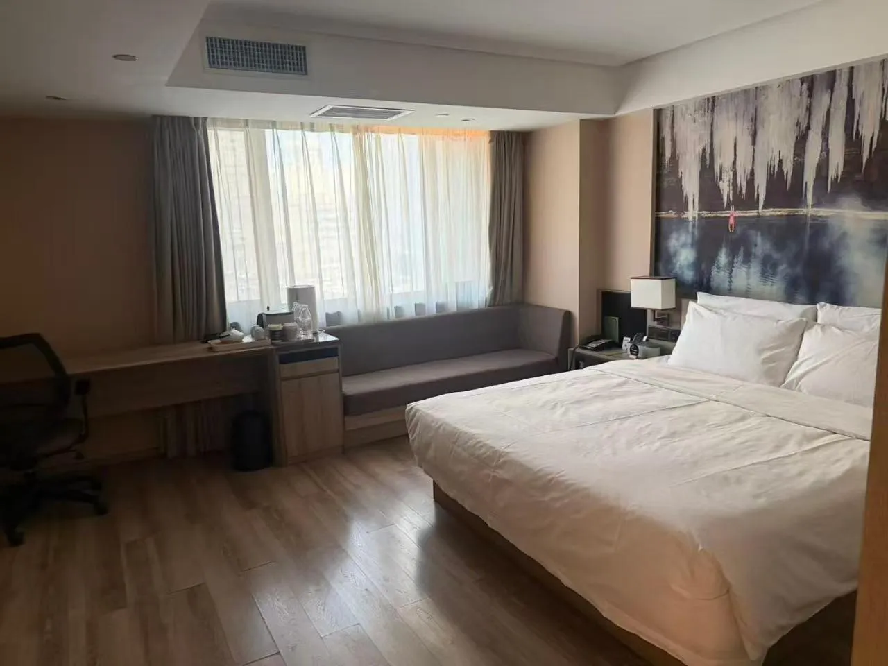 Bed in Atour Harbin Museum Hotel