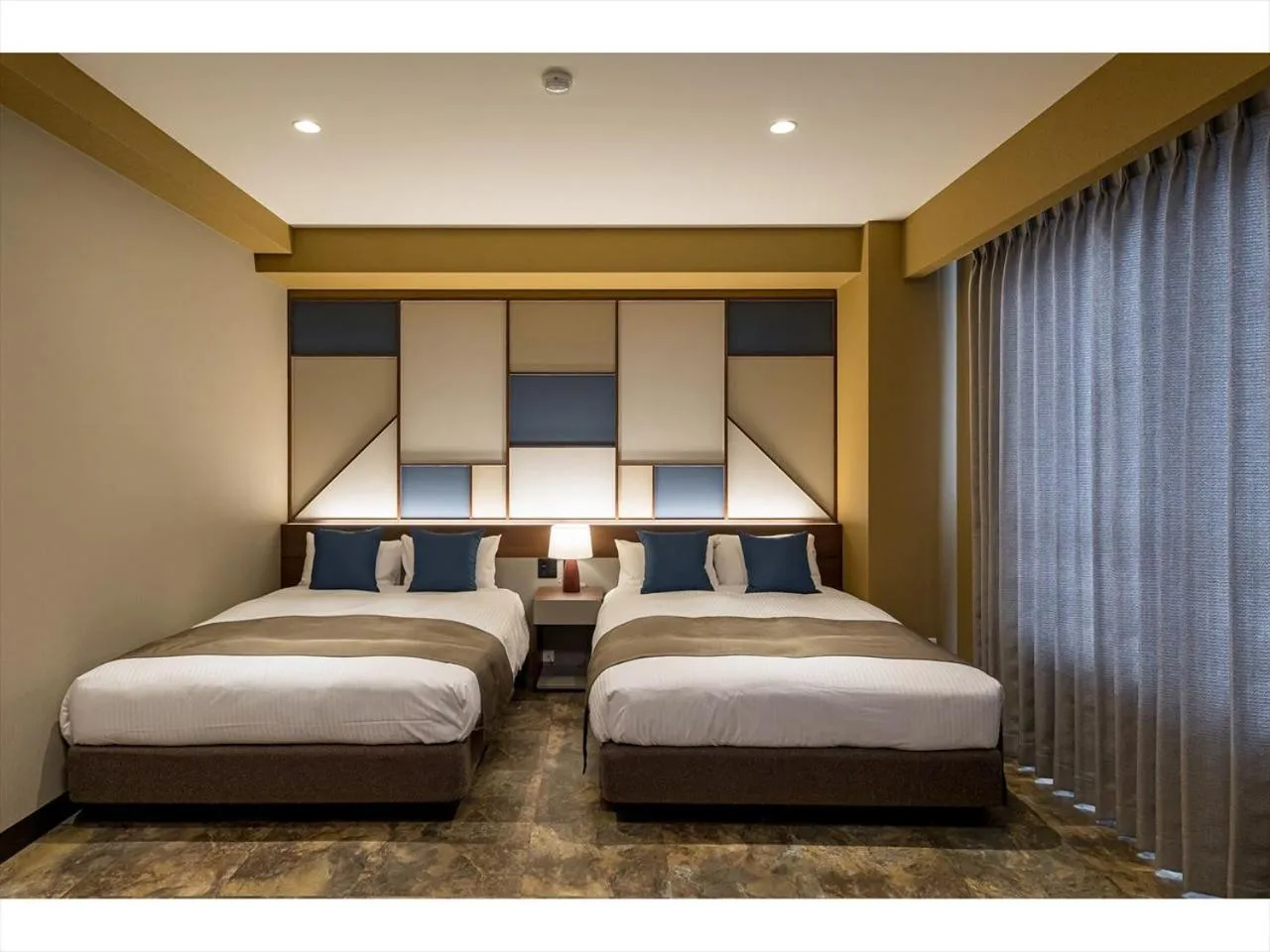 Photo of the whole room, Bed in HOTEL SHINPOIN OSAKA