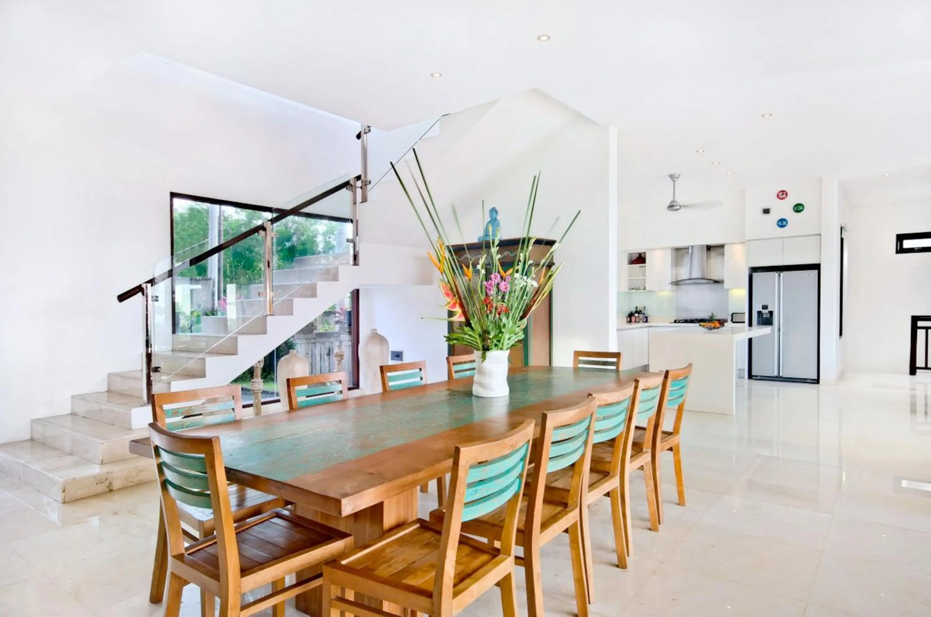 Kitchen or kitchenette in Villa Bali Blue