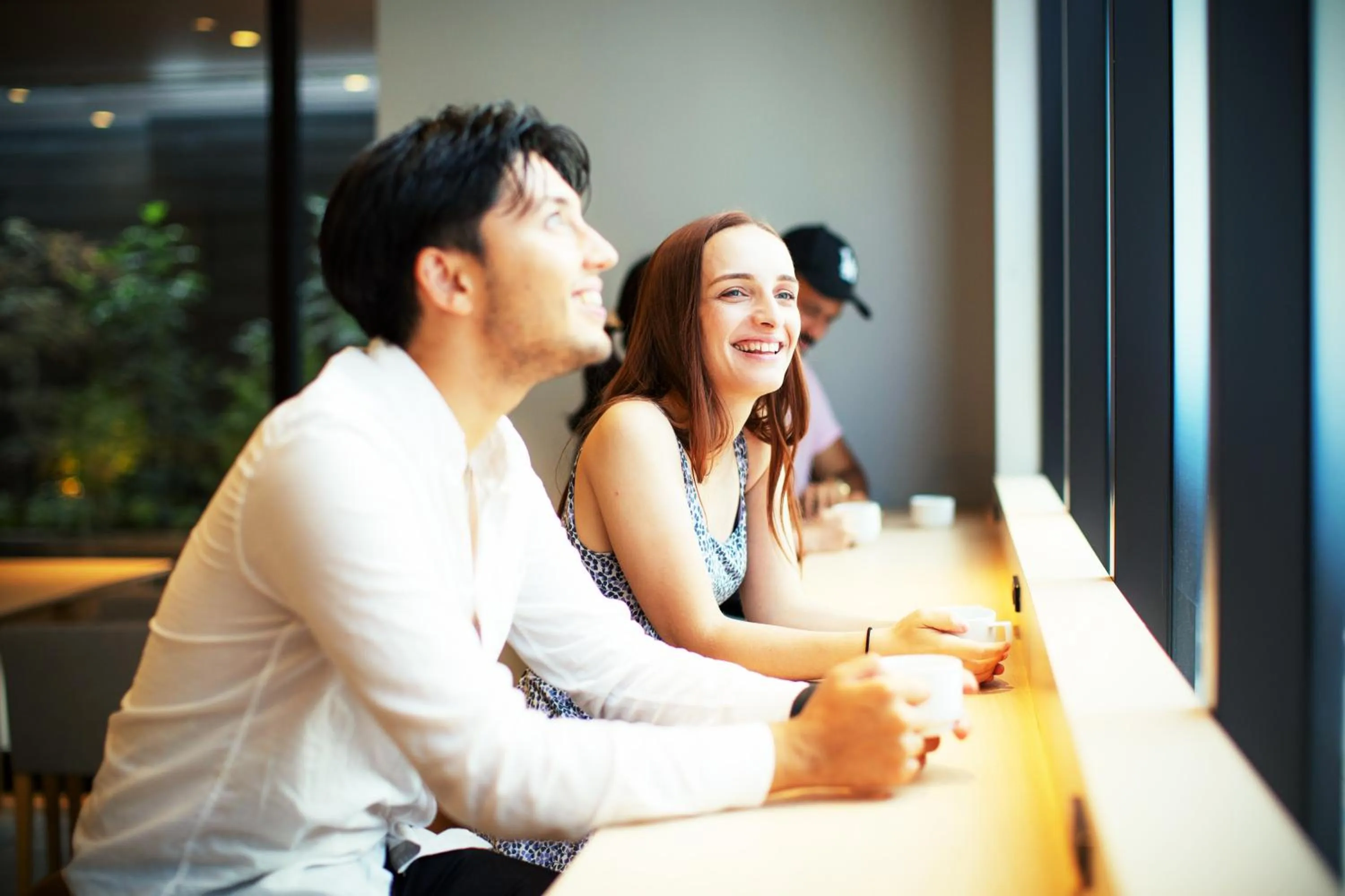 Lounge or bar in HOTEL AMANEK Kyoto Kawaramachi Gojo