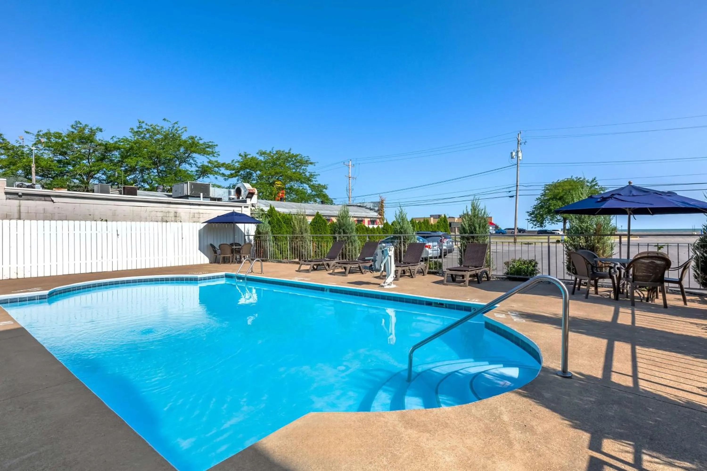 Pool view in Best Western Port Clinton